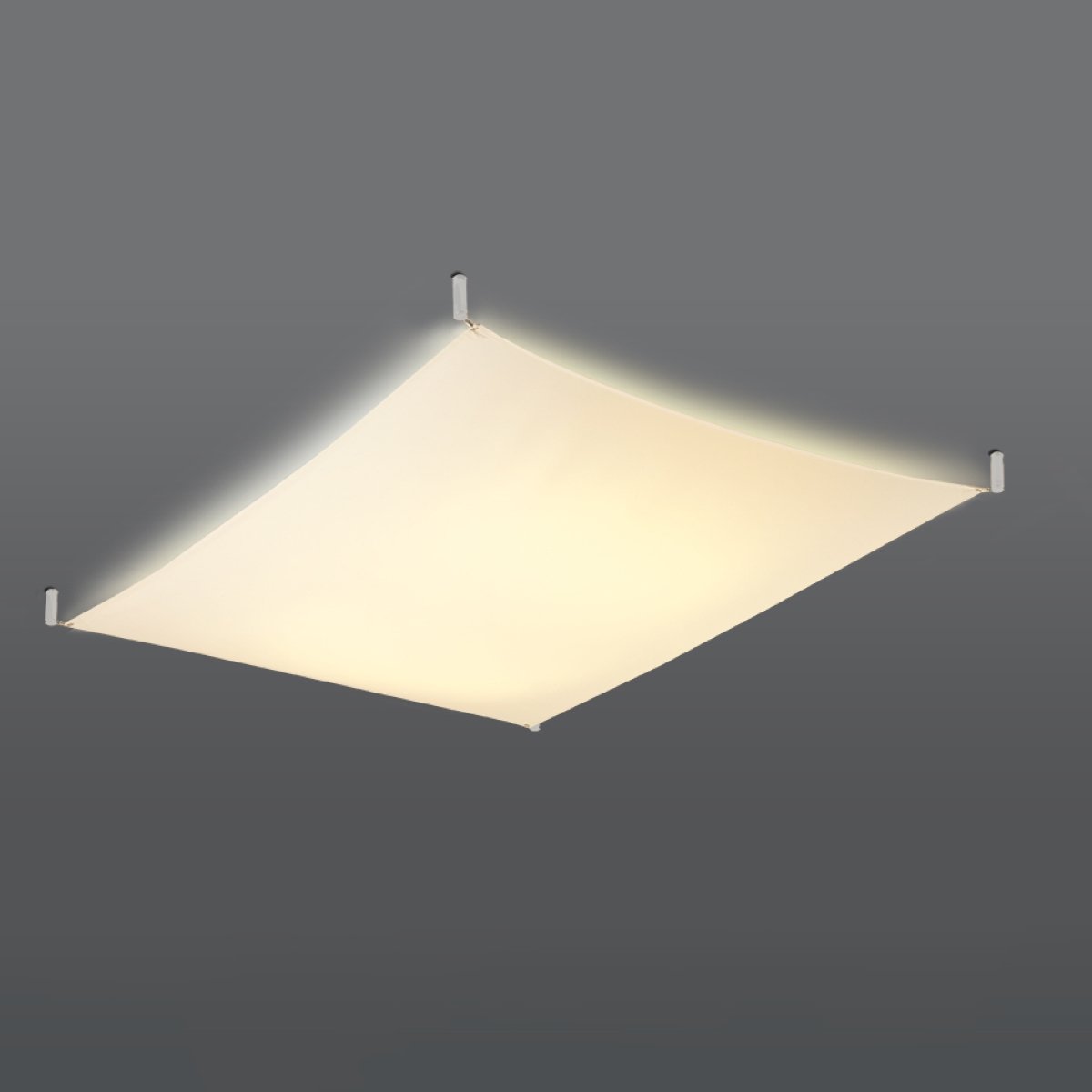 Plafonnier Tissu Blanc G13 3 Luna blanc, EDEN