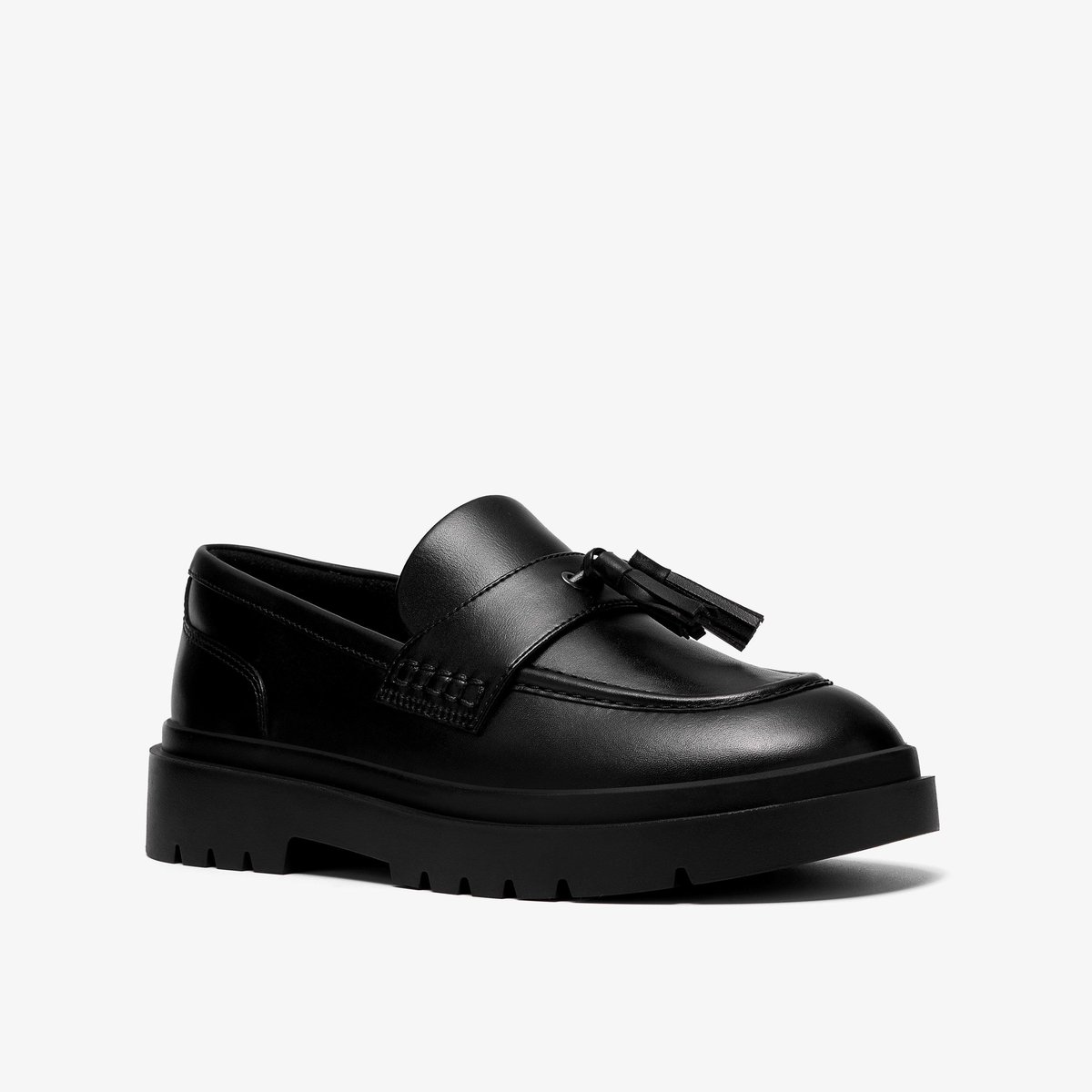 Mocassins Cuir DERRY LOAFER Y noir, CLARKS