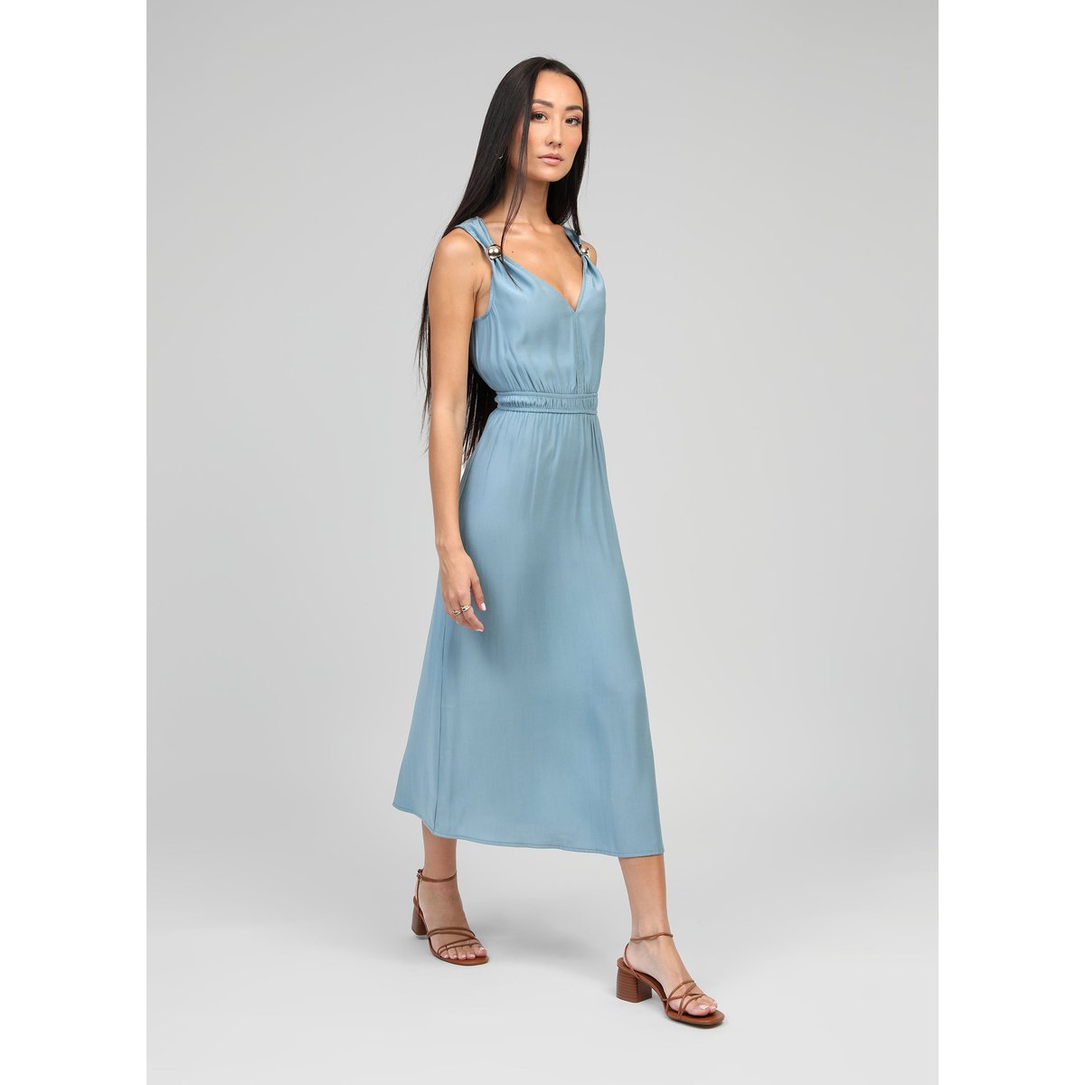 Robe Midi MALOUISE ciel, AN'GE