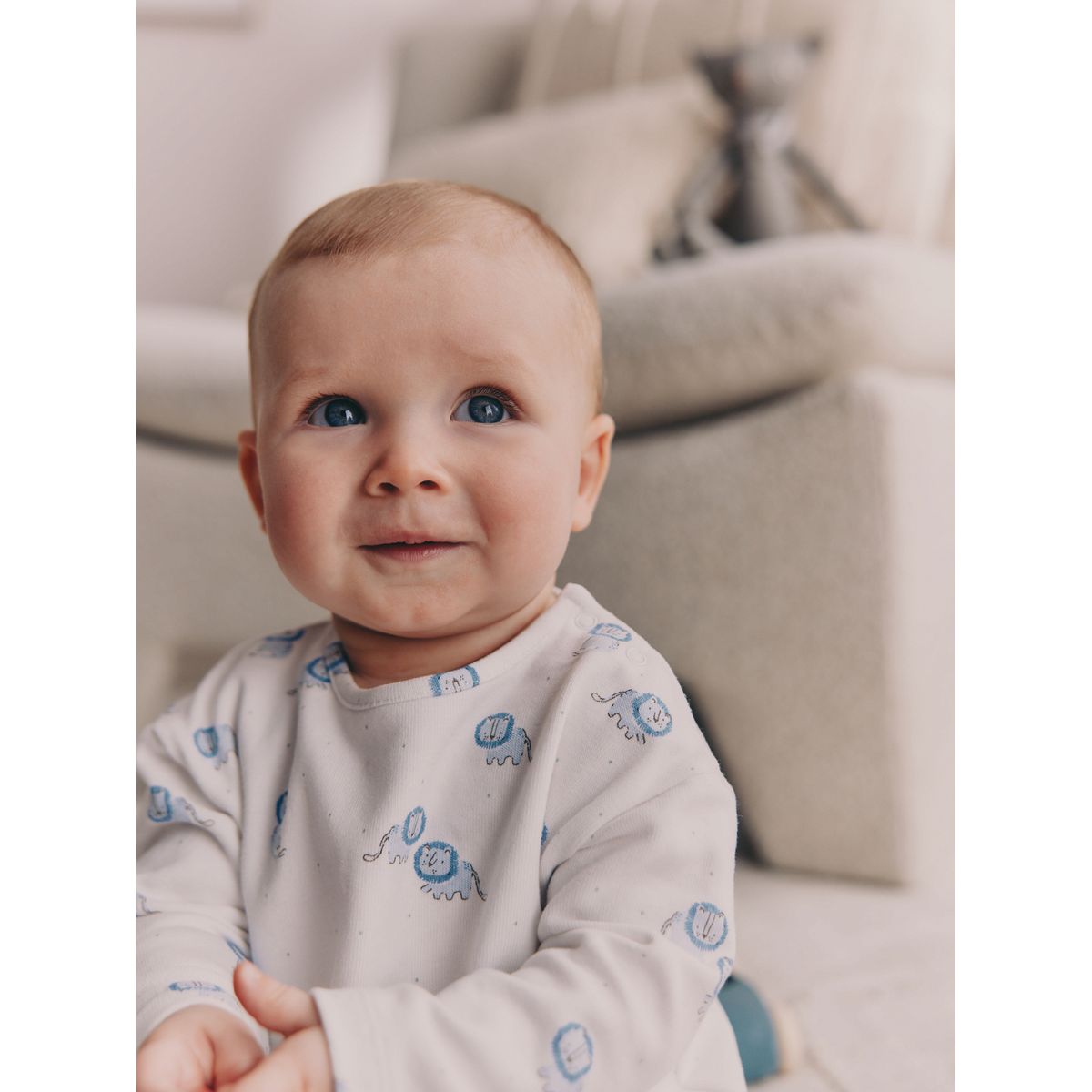 Ensemble haut et legging pour bébé lion bleu, NEXT