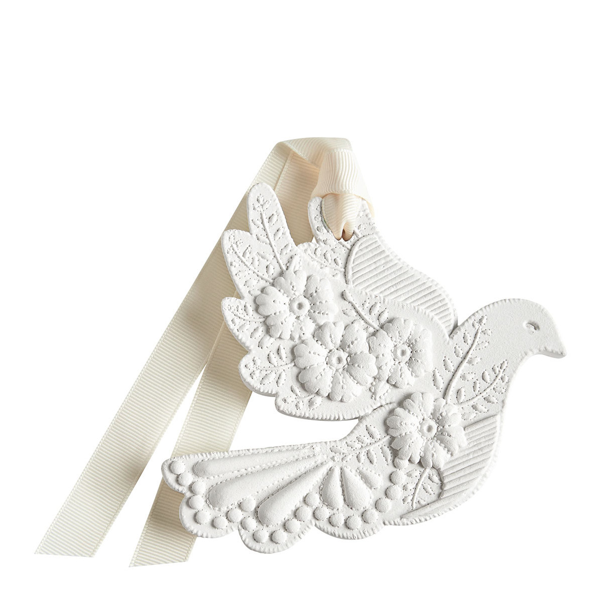 Décor parfumé Colombe en Fleurs - BOIS DE CACHEMIRE blanc, MATHILDE M