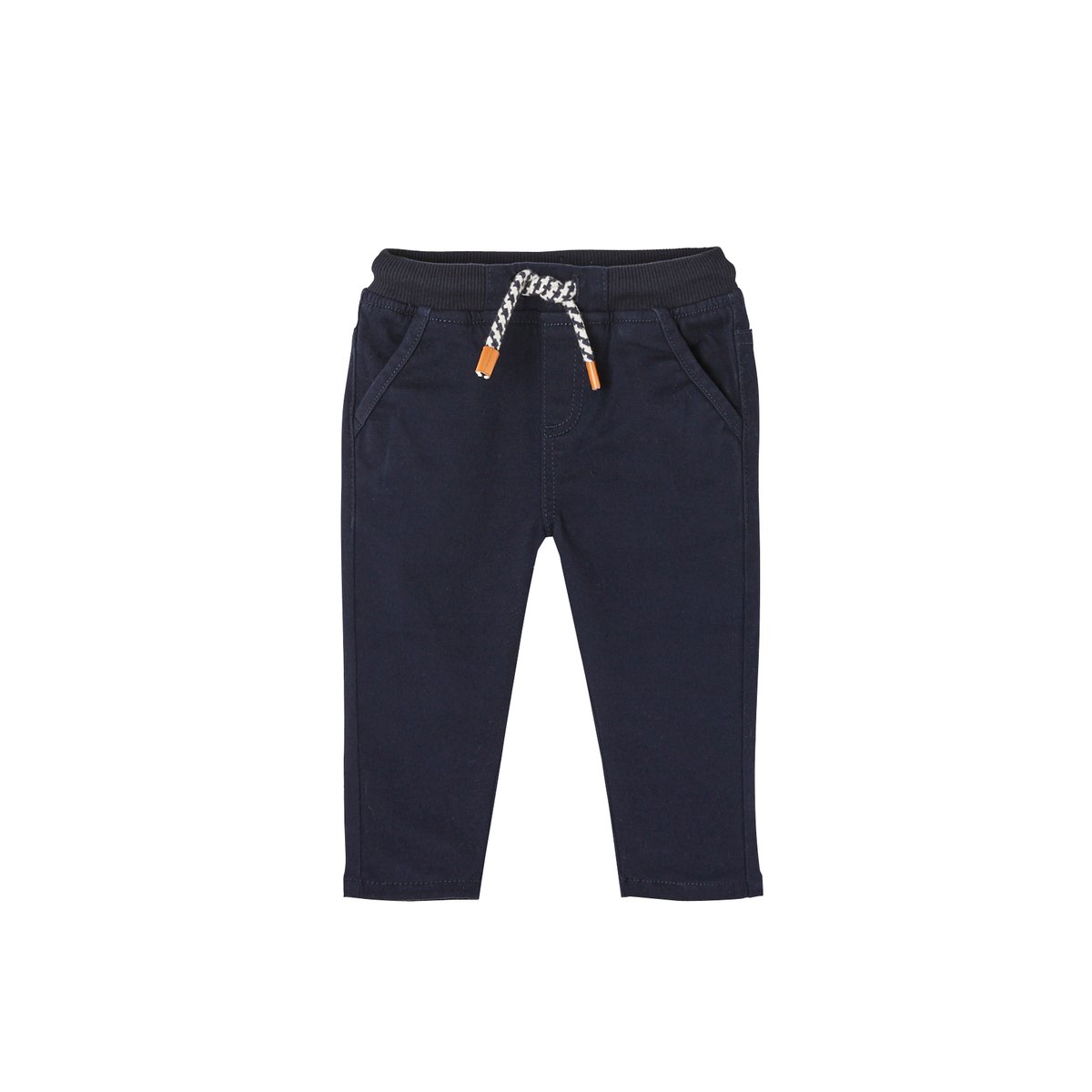 Pantalon en sergé doublé encre, VERTBAUDET