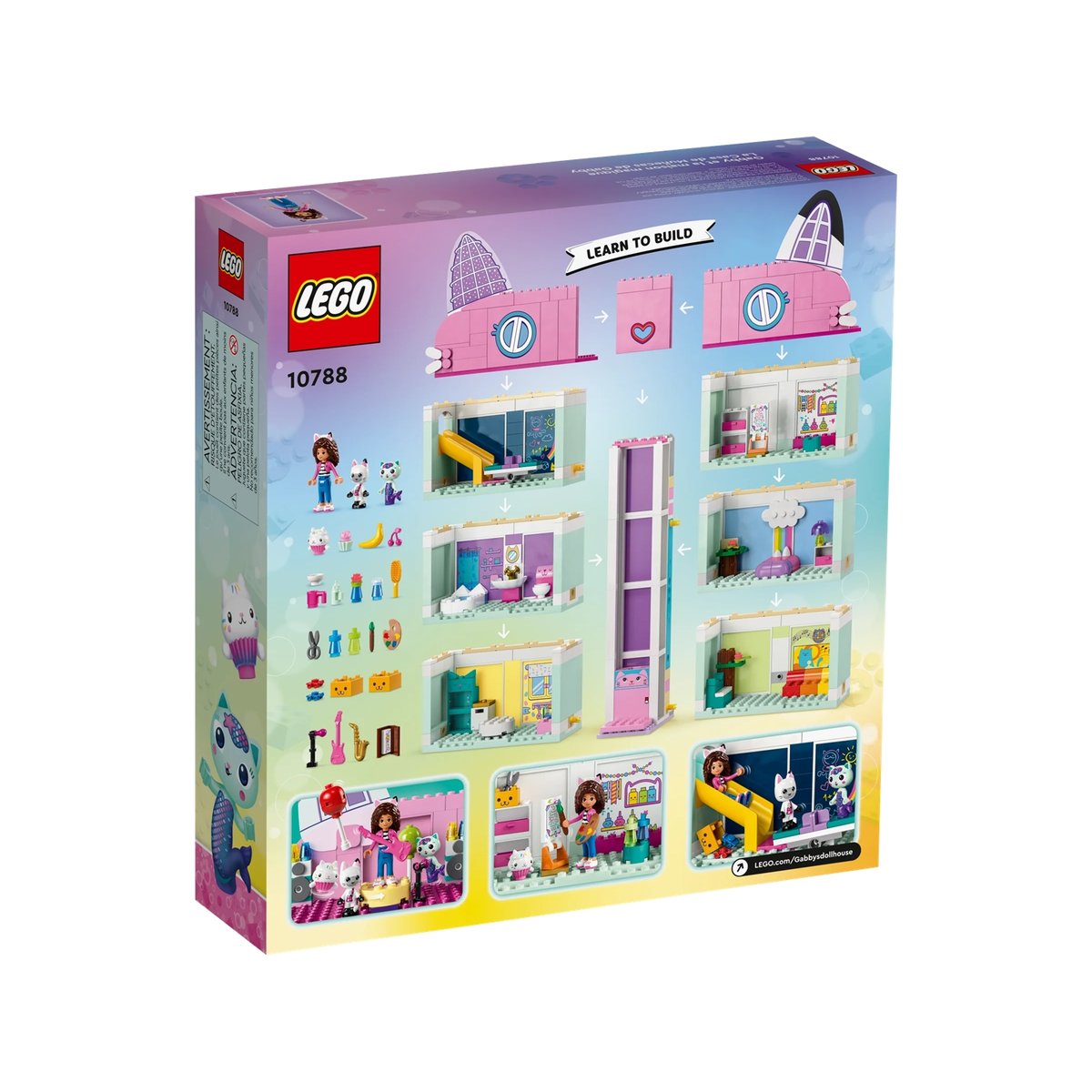 LEGO Gabby's Dollhouse - La maison magique de Gabby - 10788 multicolore, LEGO
