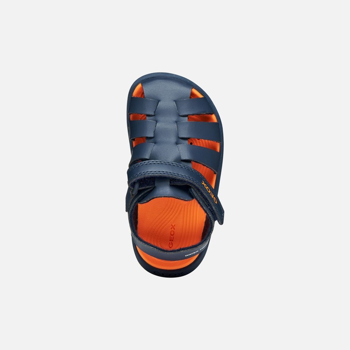 Sandales  B SANDAL FUSBETTO bleu marine/orange, GEOX