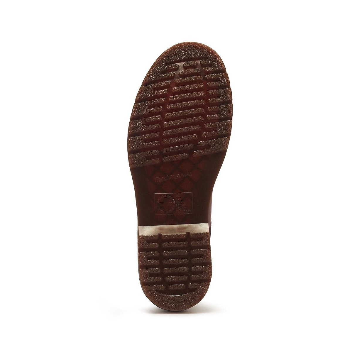 Boots chelsea 2976 YS en cuir Crazy Horse rouge foncé, DR. MARTENS