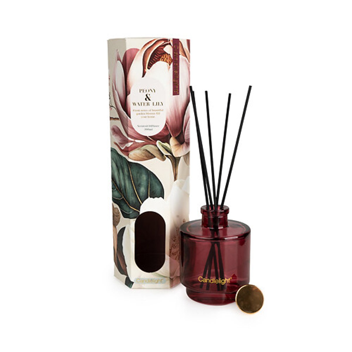 200ml Peony & Waterlily Reed Difuser red, SO'HOME
