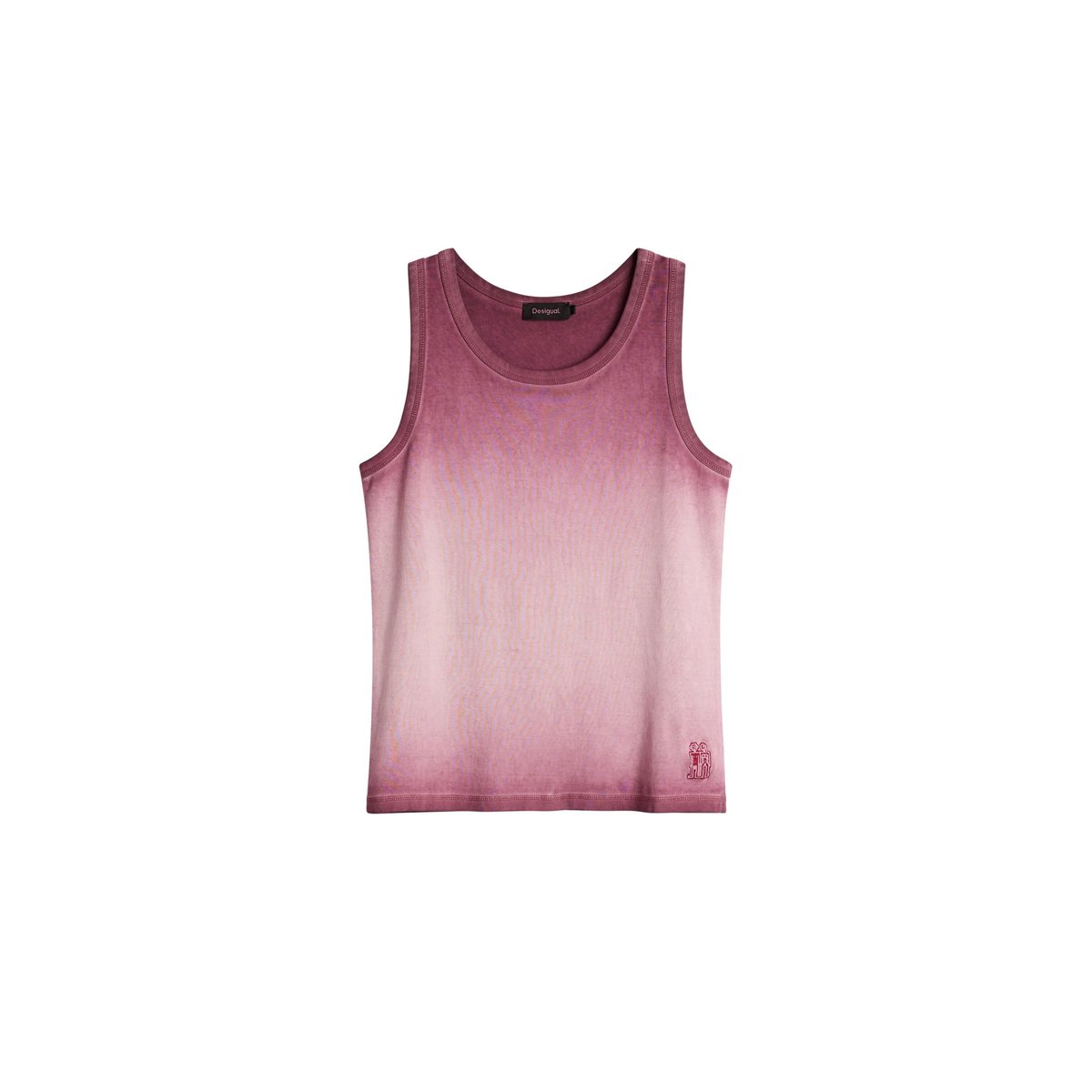 Camiseta à bretelles logo rose, DESIGUAL
