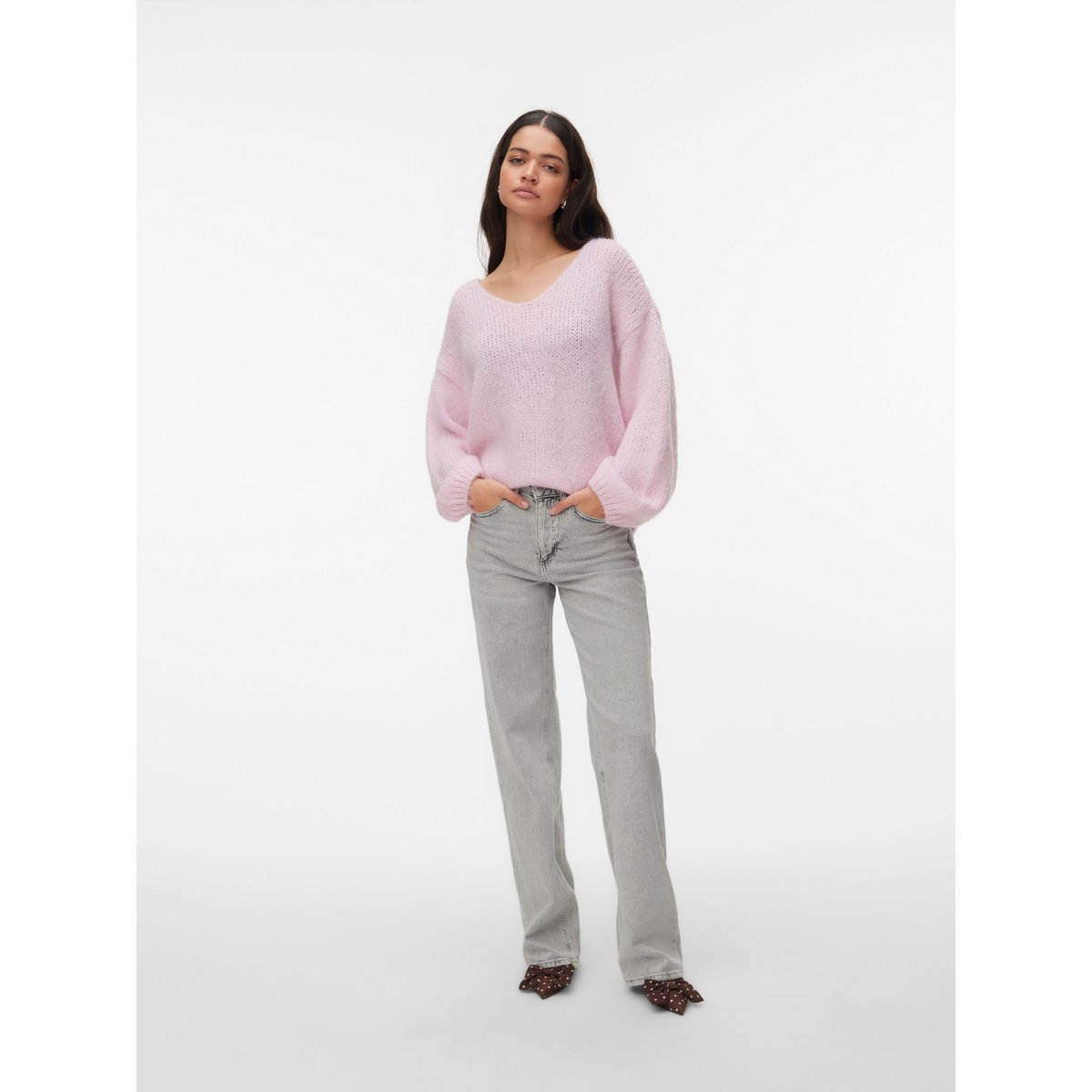 Pull En Maille VMMAYBE Pull en maille rose - parfait pink 1, VERO MODA