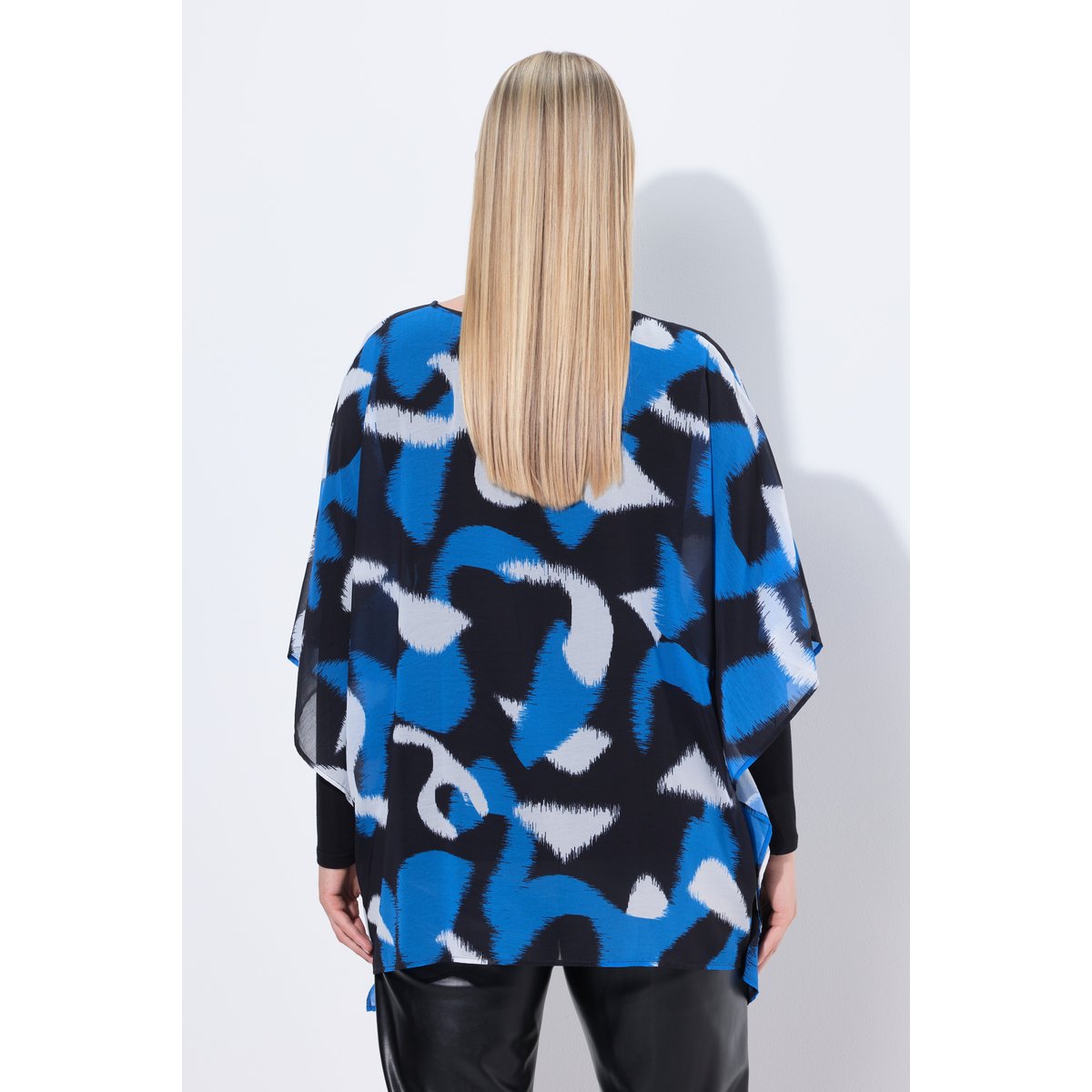 Tunique oversize avec effet de superposition bleu roi, ULLA POPKEN