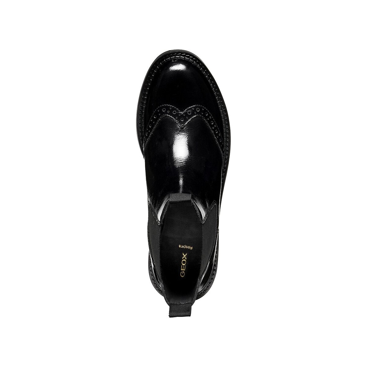 Chelsea-Stiefeletten aus Leder, SERILDA schwarz, GEOX