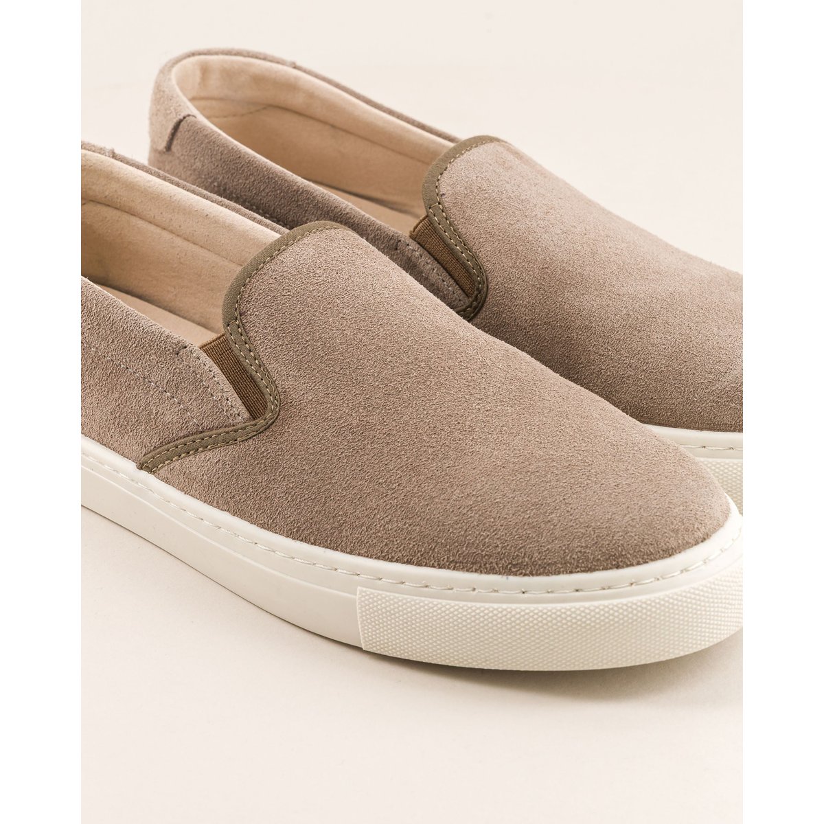Basket slip-on cuir suède ELLIS gris, ANGARDE