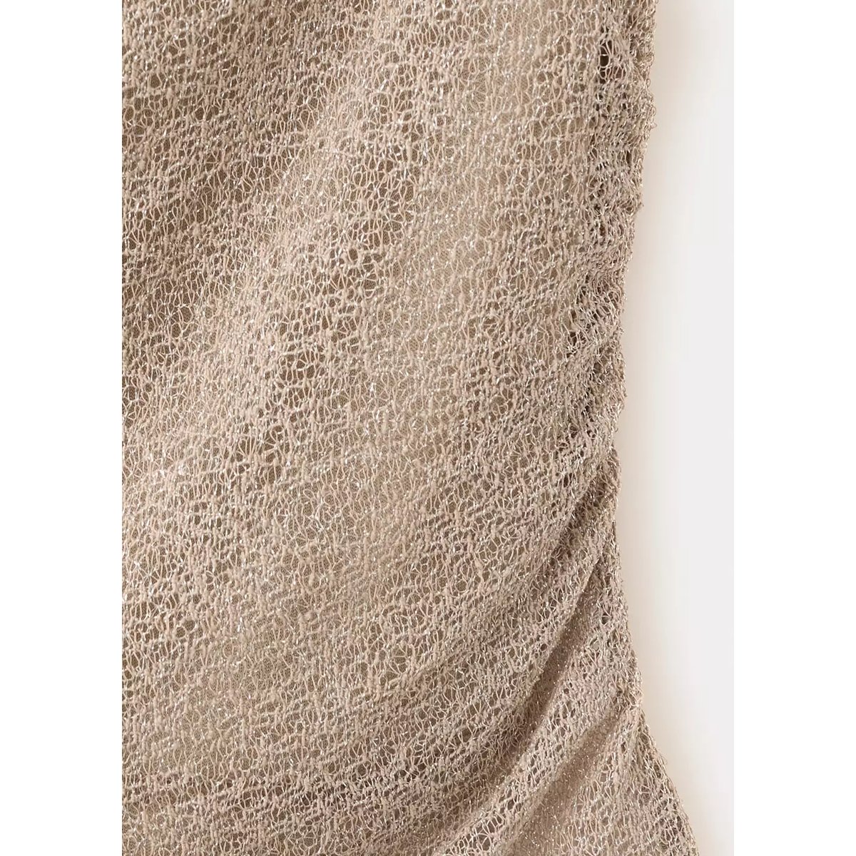 Top texture asymétrique or, MANGO TEEN