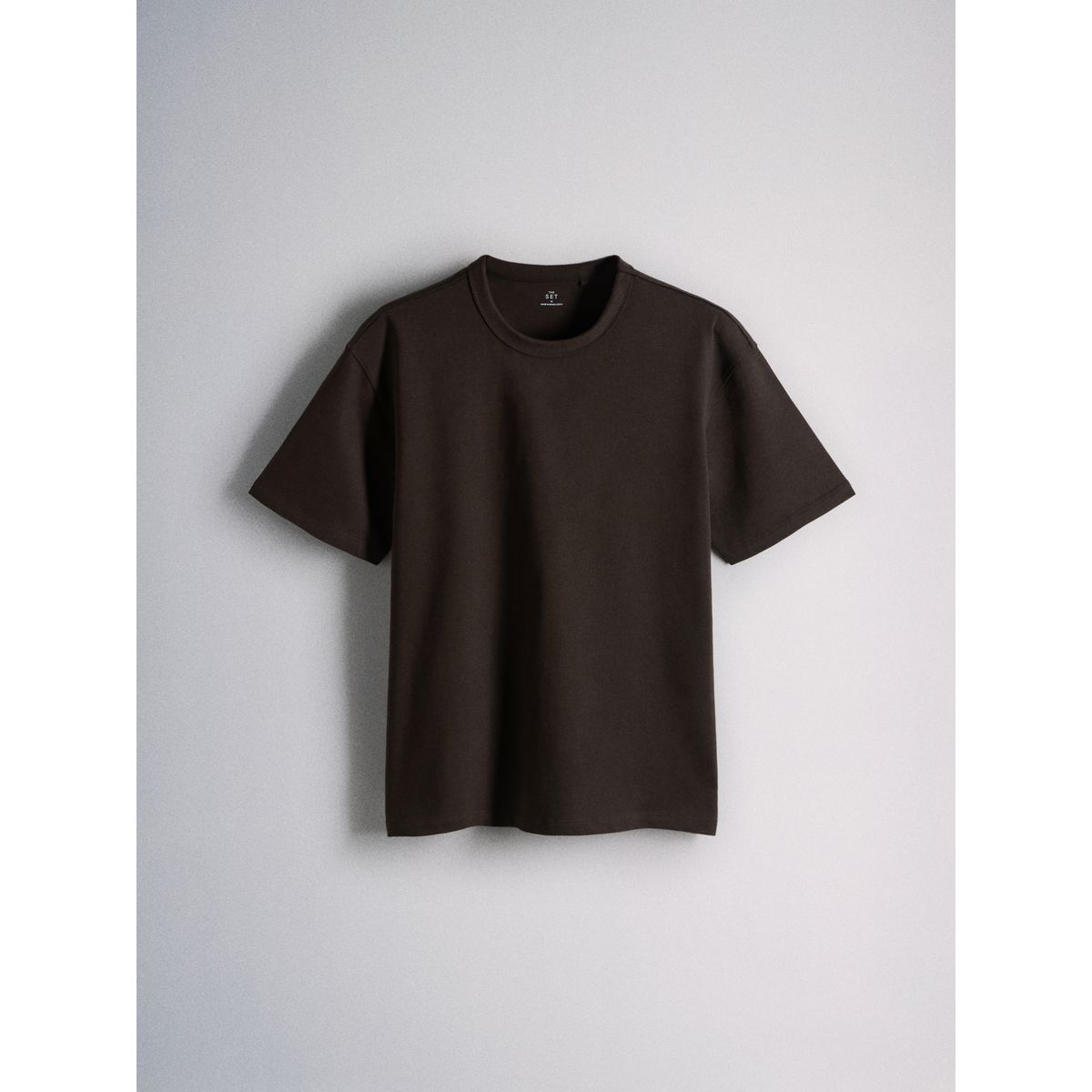 T-shirt en jersey épais, lot de 4 noir/marron, NEXT