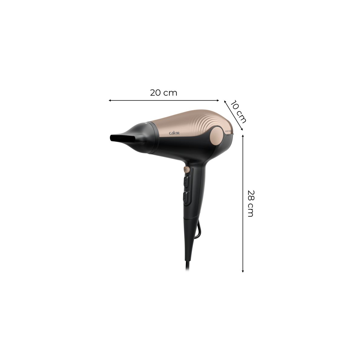 Sèche cheveux Ultra Silence CV6420C0 noir et cuivrã©, CALOR