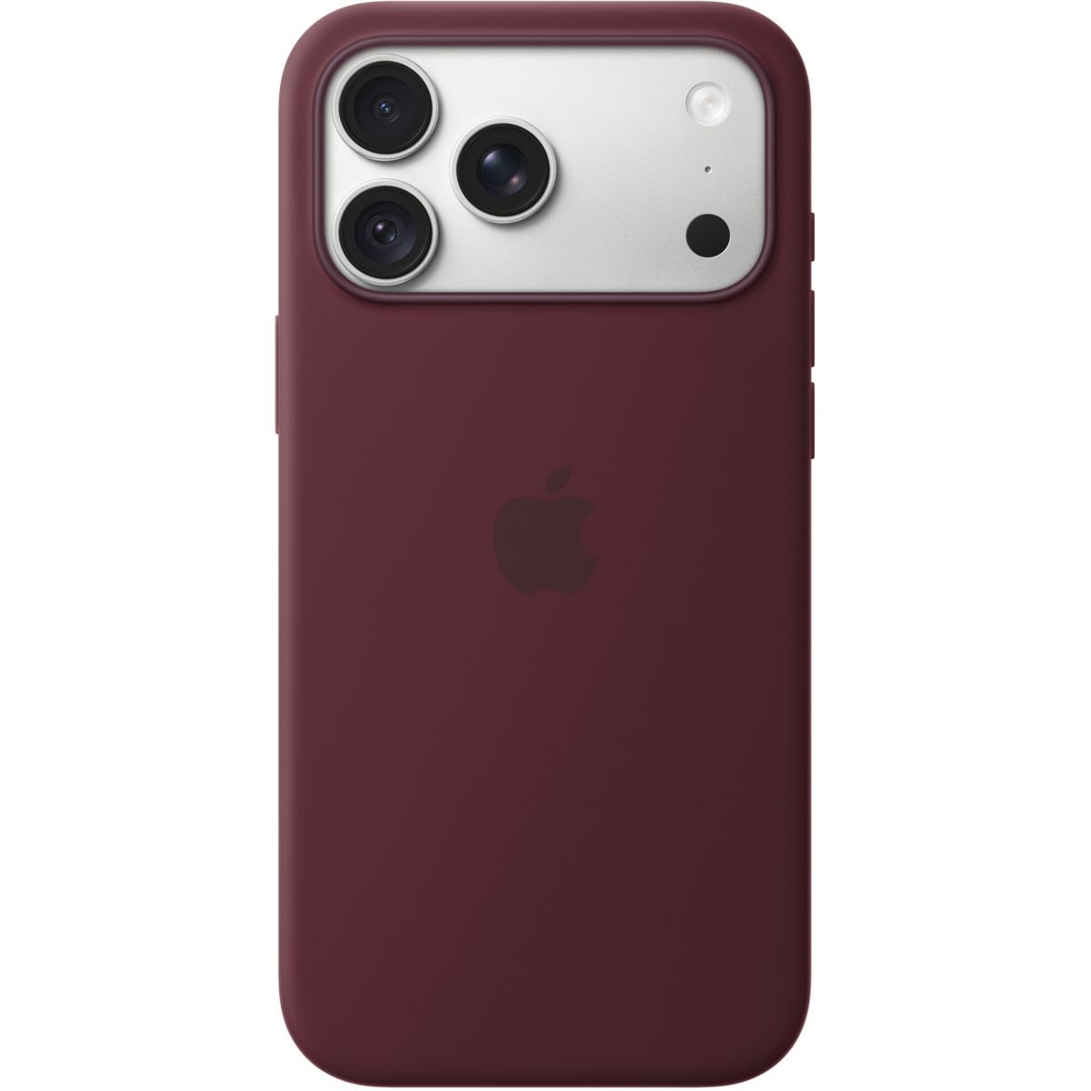 Coque iPhone 18 Pro Max Magsafe Bordeaux Silic couleur unique, APPLE