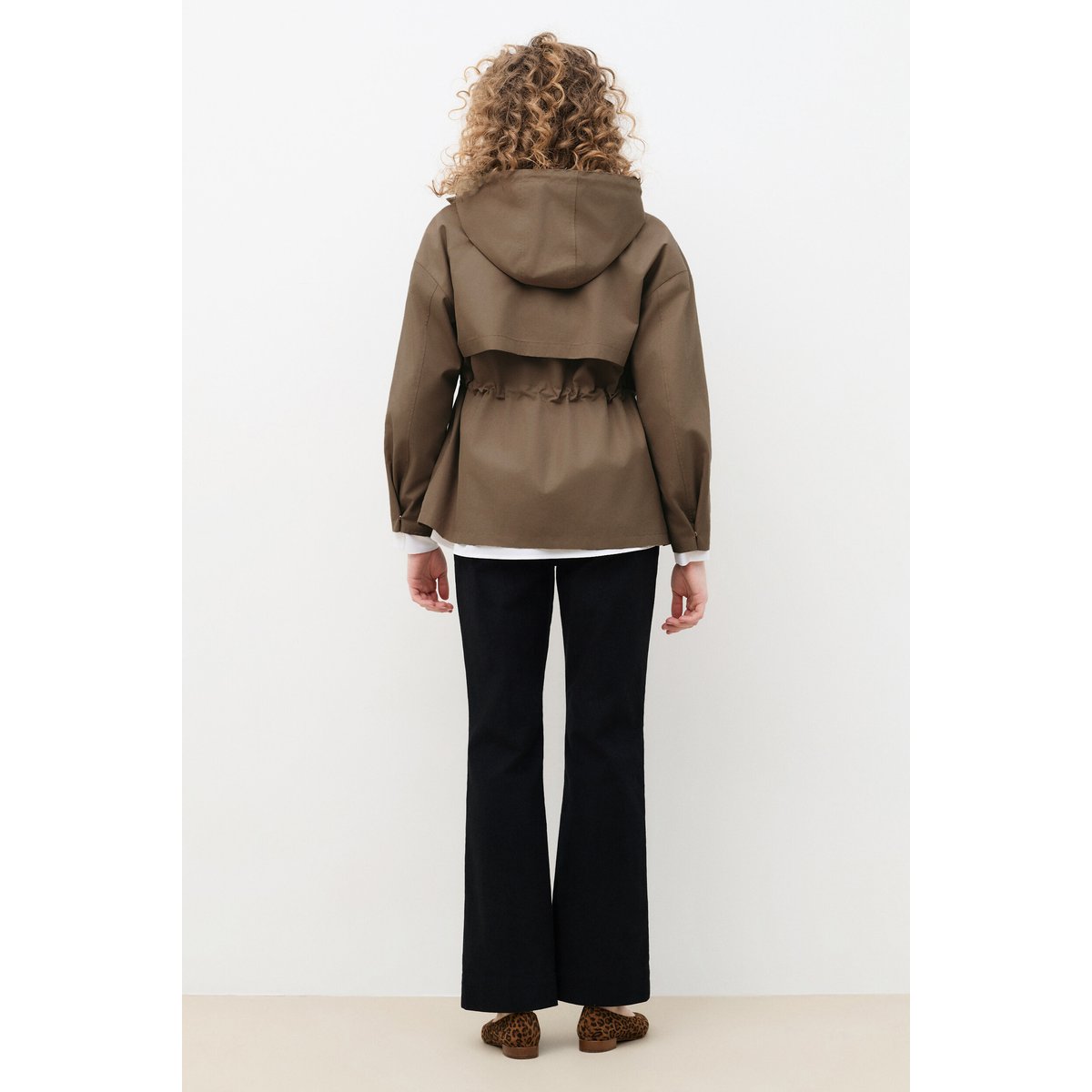 Manteau droit déperlant GMIA marron foncé, CAROLL