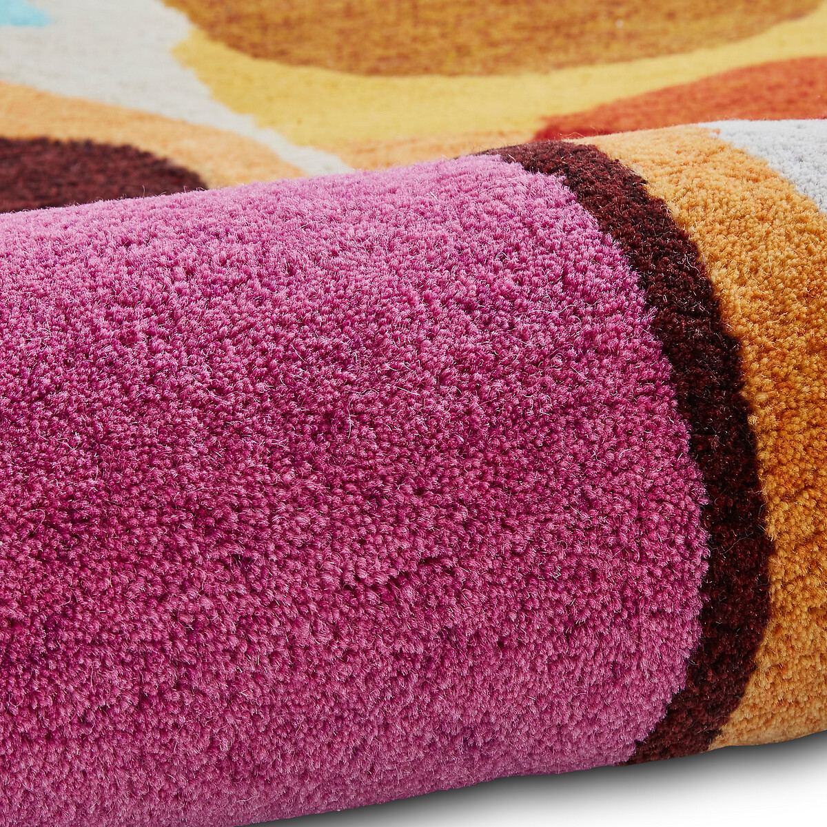 Inaluxe Drift Abstract Patterned Rug in 100% Wool multi-coloured, SO'HOME