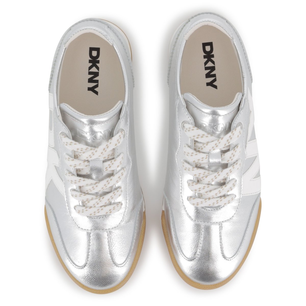 Baskets basses à lacets silver, DKNY
