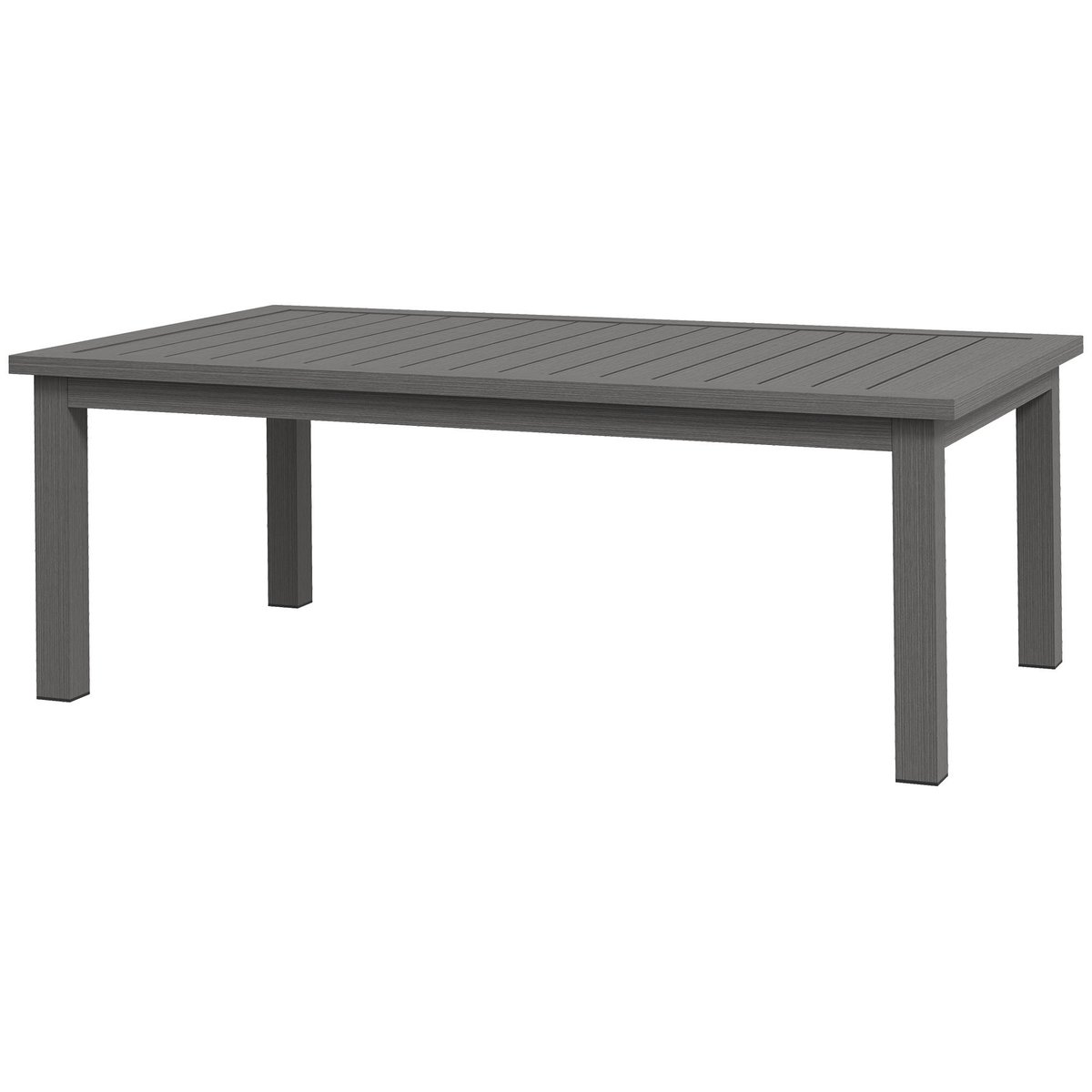 Table basse Aluminium Marron marron, OUTSUNNY