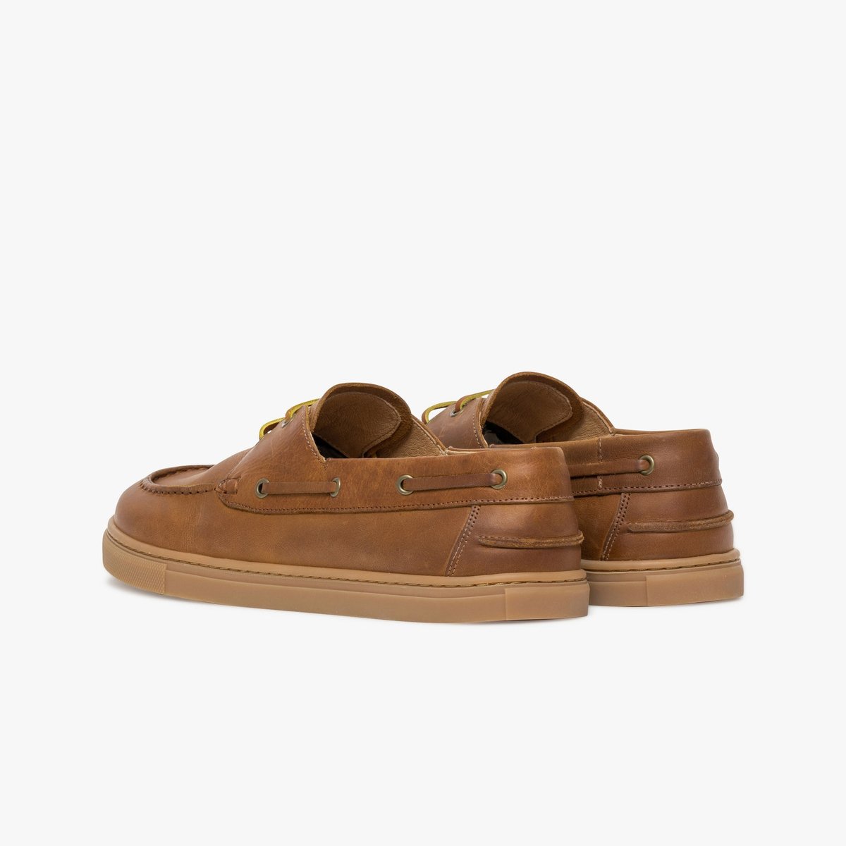 Derby en cuir EZIO - BAREFOOT MOC cognac, BOCAGE