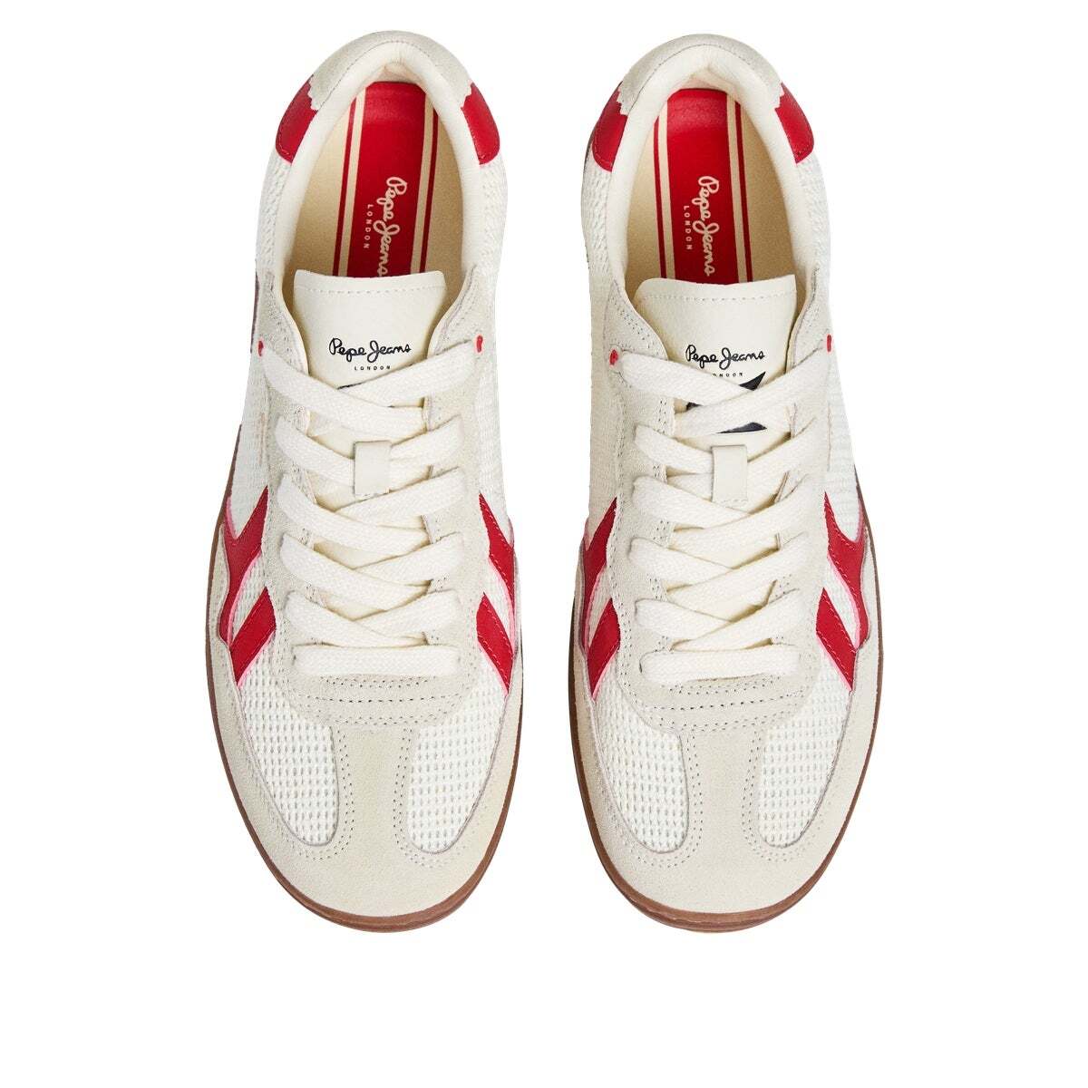 Ball - Baskets En Cuir À Semelle Cupsole blanc cassé, PEPE JEANS