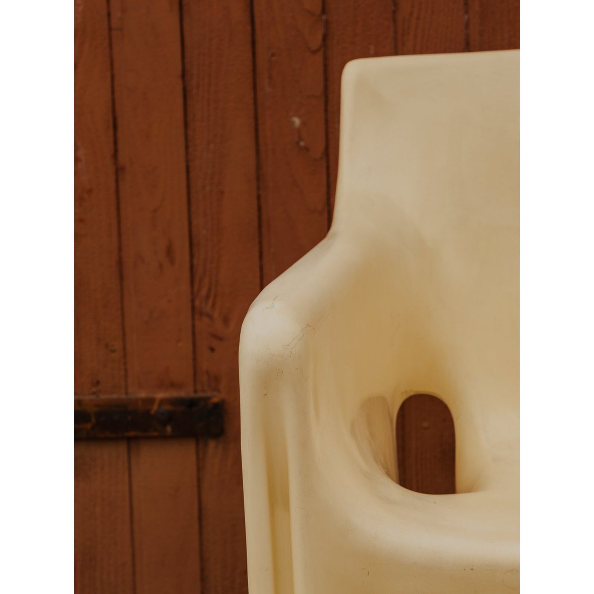 Fauteuil en plastique blanc Jakob N°1424 - Bon état blanc, DEBONGOUT