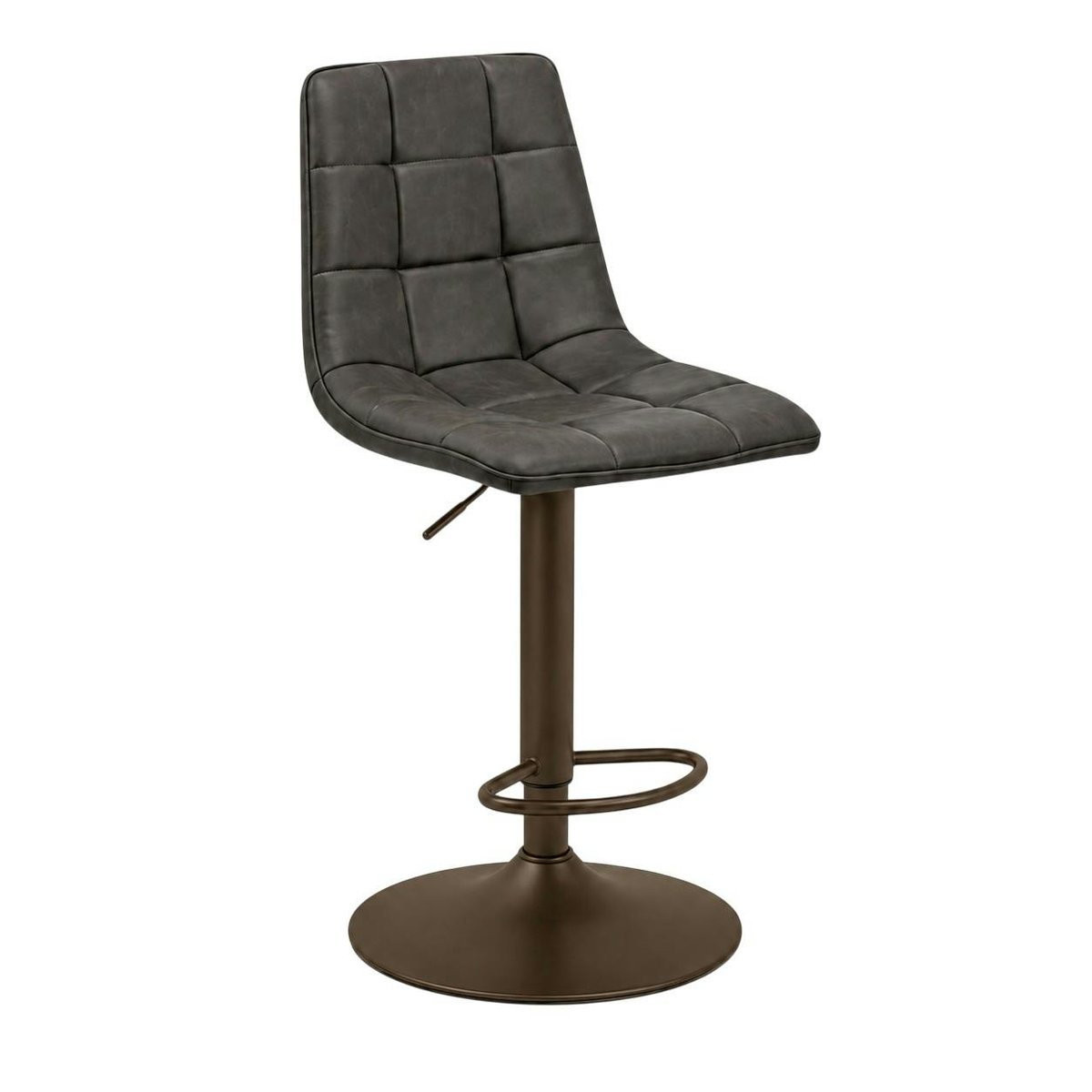 Tabouret de bar touché doux (lot de 2) LORA marron, PIER IMPORT