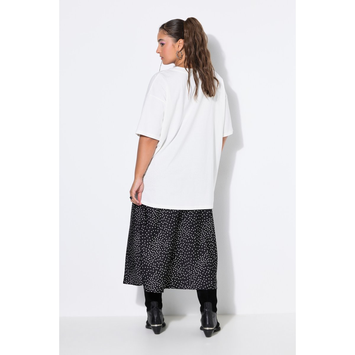 T-shirt, coupe oversize blanc cassé, STUDIO UNTOLD