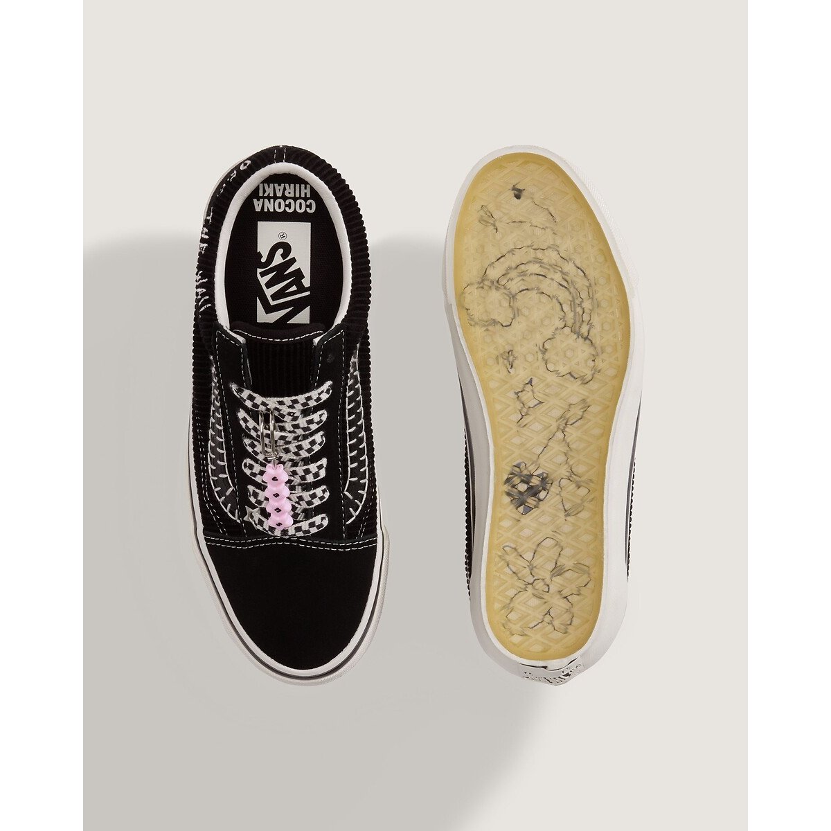 Baskets basses avec charms, Old Skool noir, VANS