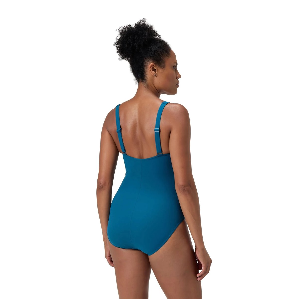 Maillot de bain 1 pièce à col V et bretelles ajustables motif/style imprimé LUNAELUSTRE vert, SPEEDO