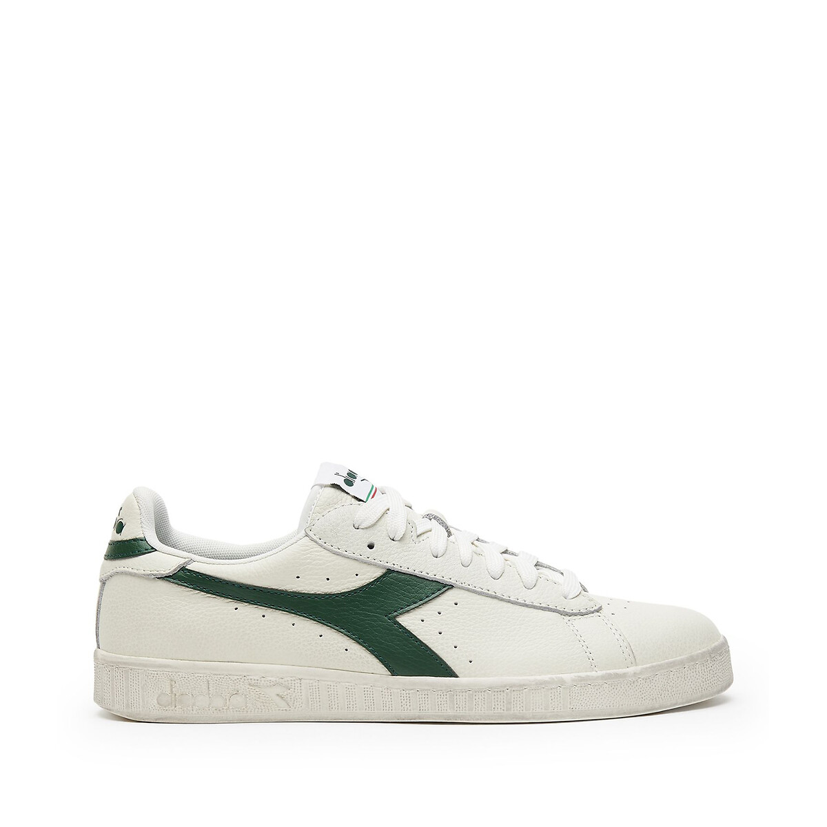 Baskets cuir Game L Low Waxed blanc, DIADORA