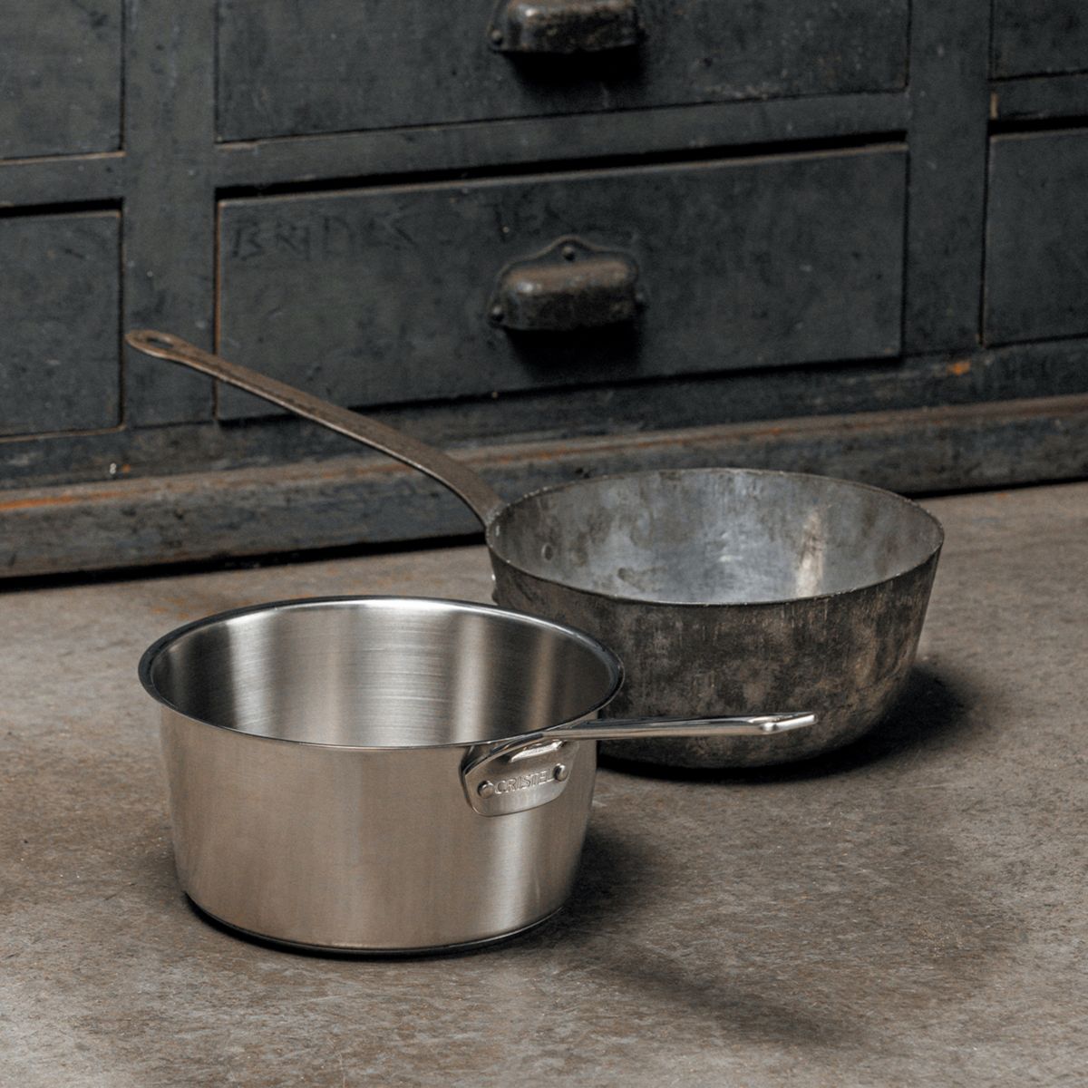 Casserole en inox brossé 1826 inox, CRISTEL
