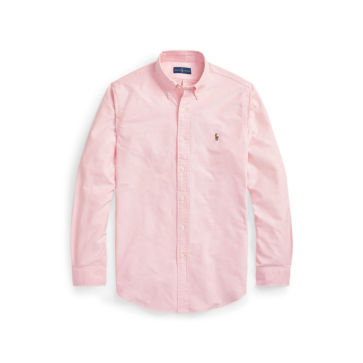 Oxford Cotton Shirt with Embroidered Logo pink, POLO RALPH LAUREN