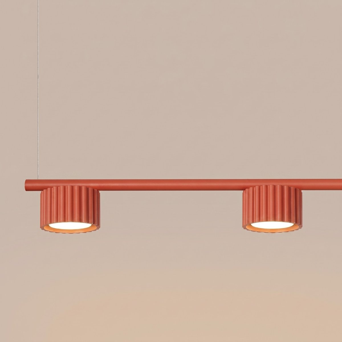 Lustre Aluminium Rouge Gx53 4 AURA rouge, EDEN