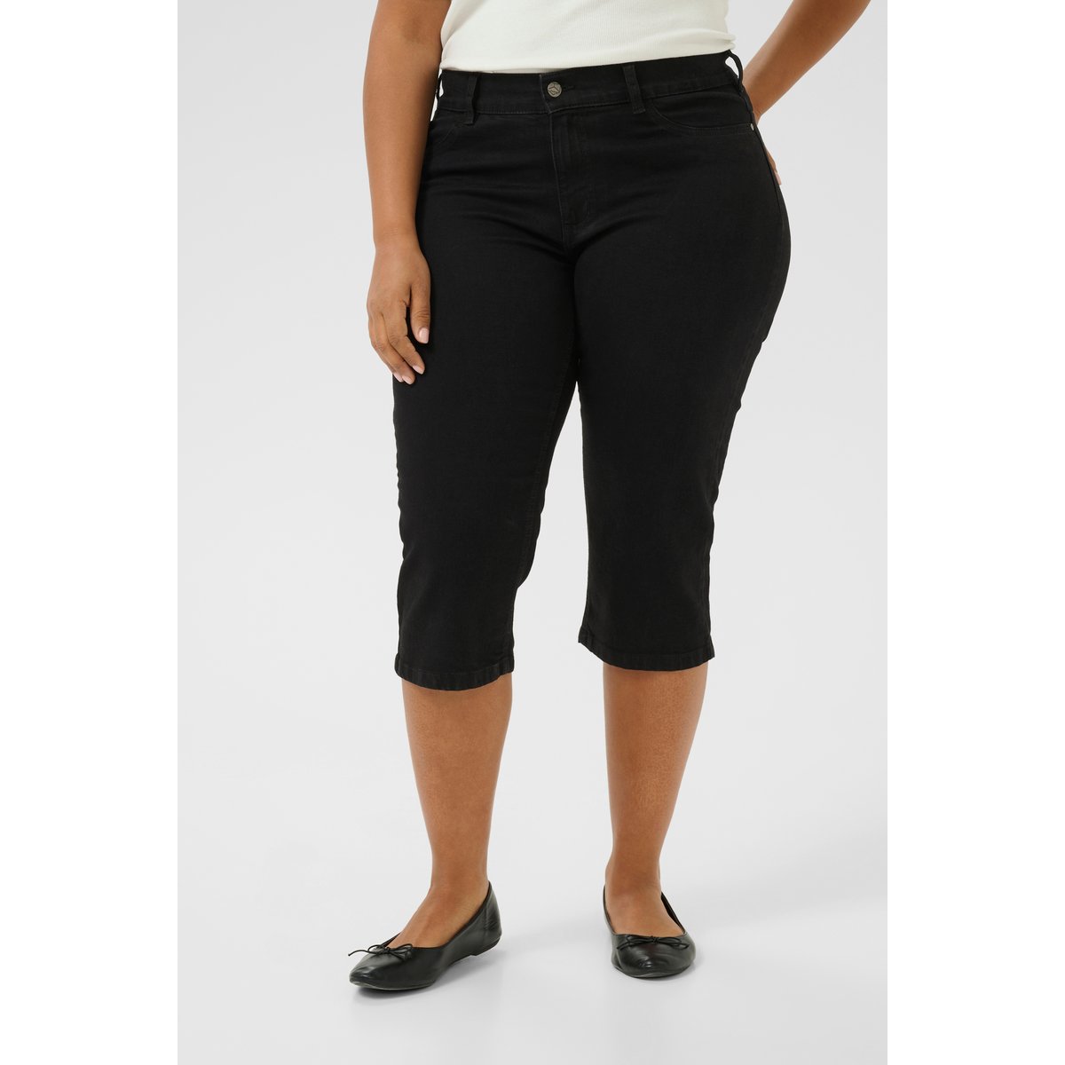 Jeans noir, KAFFE CURVE