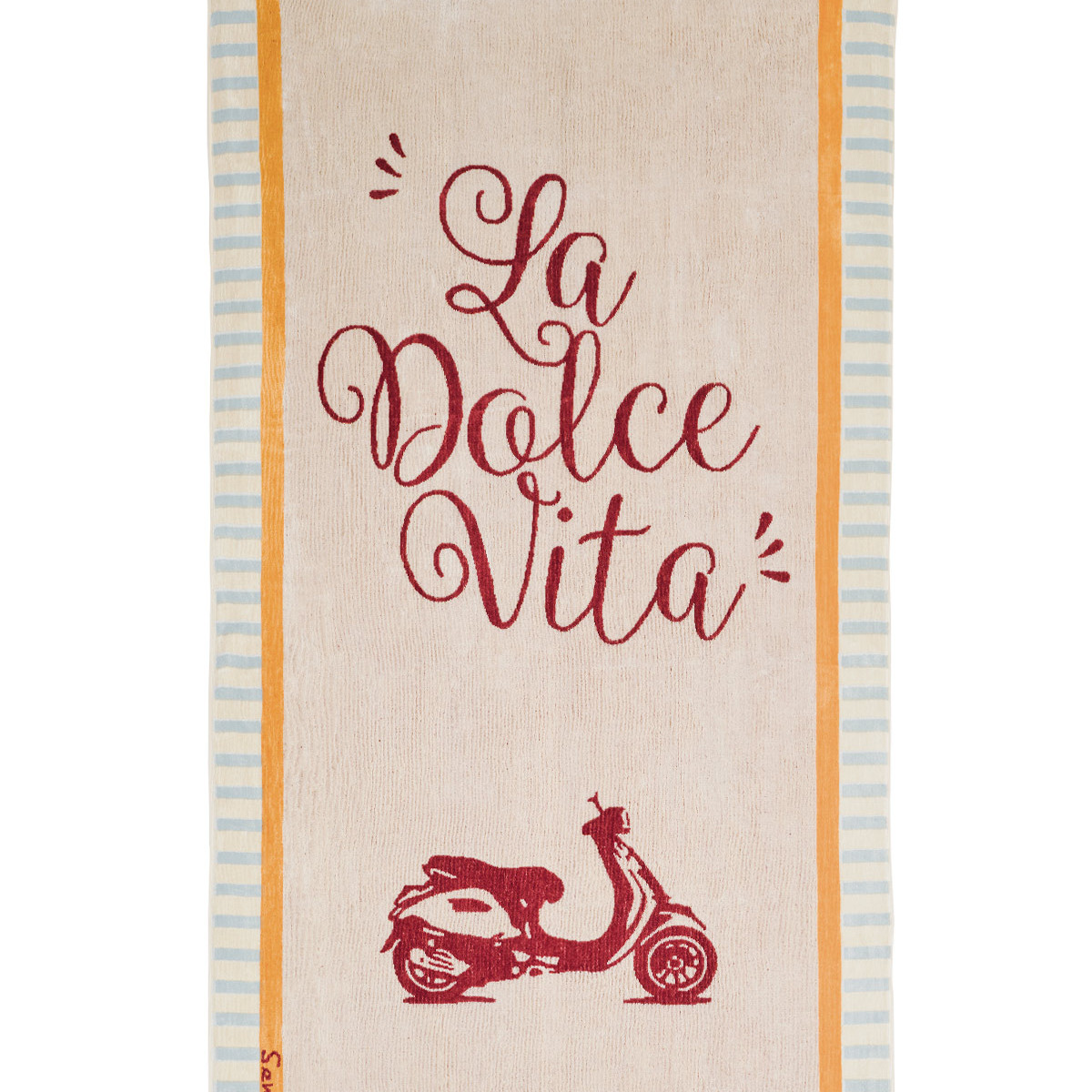 Serviette de plage velours 100x180 cm DOLCE VITA terre brulée, SENSEI MAISON