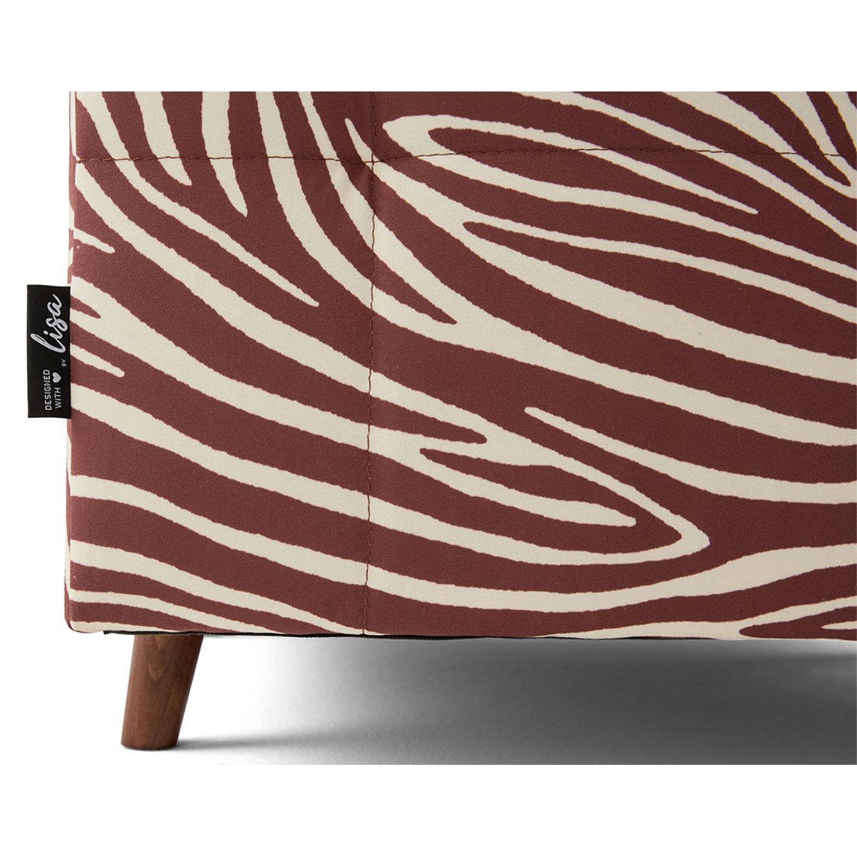 Fauteuil - RUNE marron / blanc, BEST MOBILIER