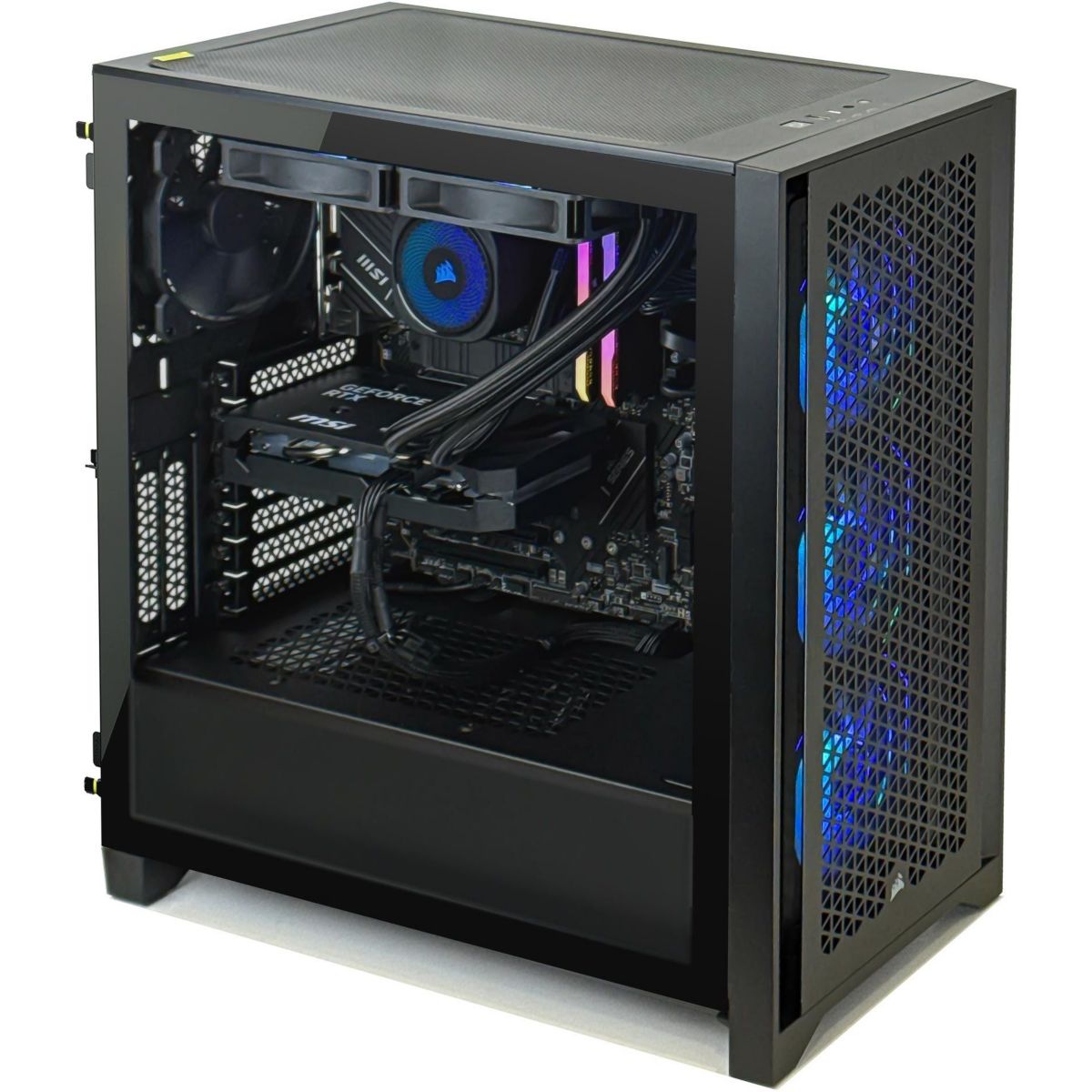 PC Gamer 4000D 5060R7 - AMD Ryzen 7 5700X - NVIDIA GeForce RTX 5070 - 16 Go RAM DDR4 - SSD 1 To - SANS OS couleur unique, CORSAIR