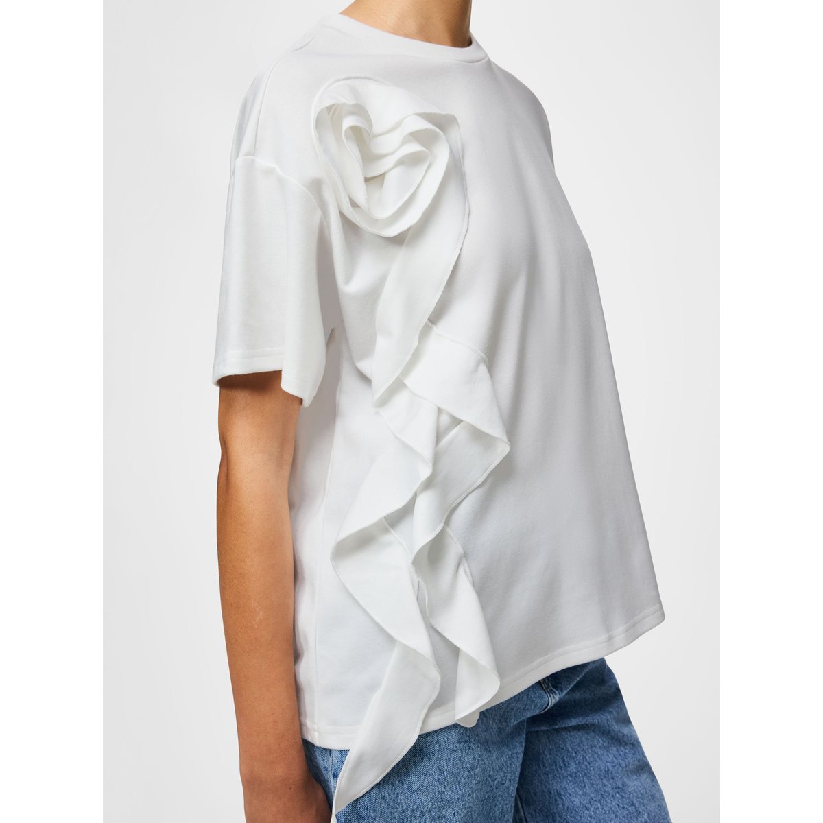 T-Shirt bright white, PIECES