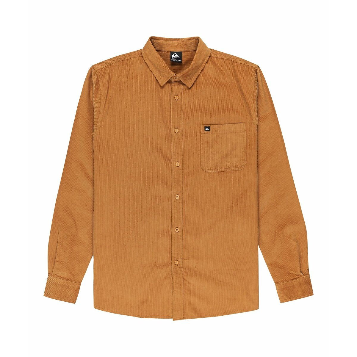 Chemise manche longue smoke trail cord camel, QUIKSILVER