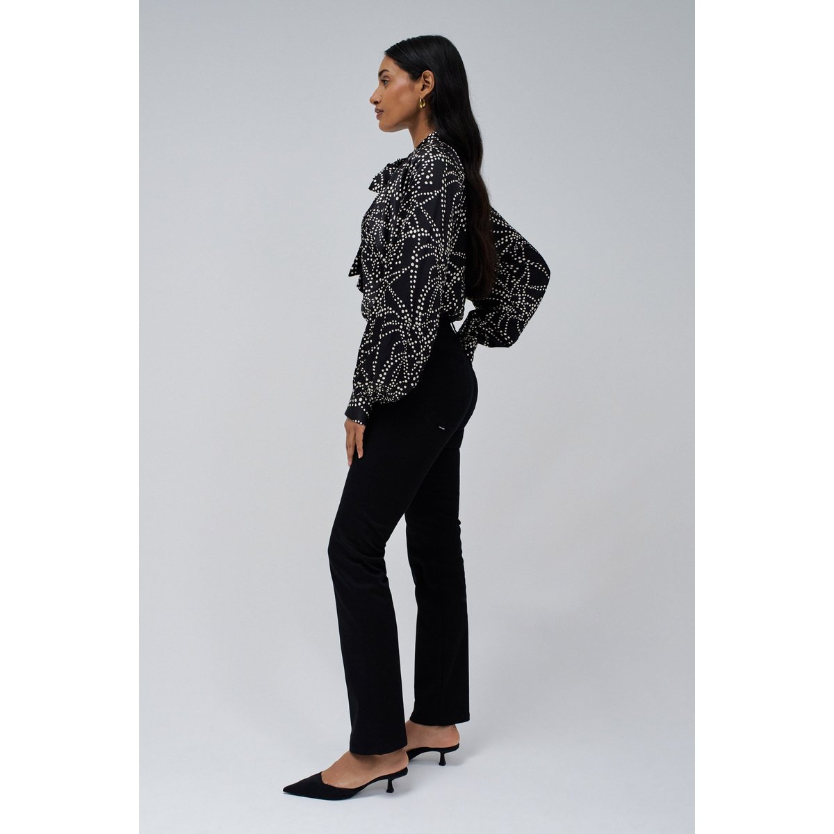 JEANS SECRET PUSH IN DROIT noir, SALSA JEANS