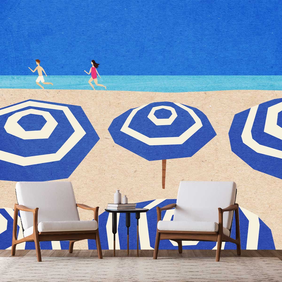 Papier peint un été à la plage intissé, HEXOA