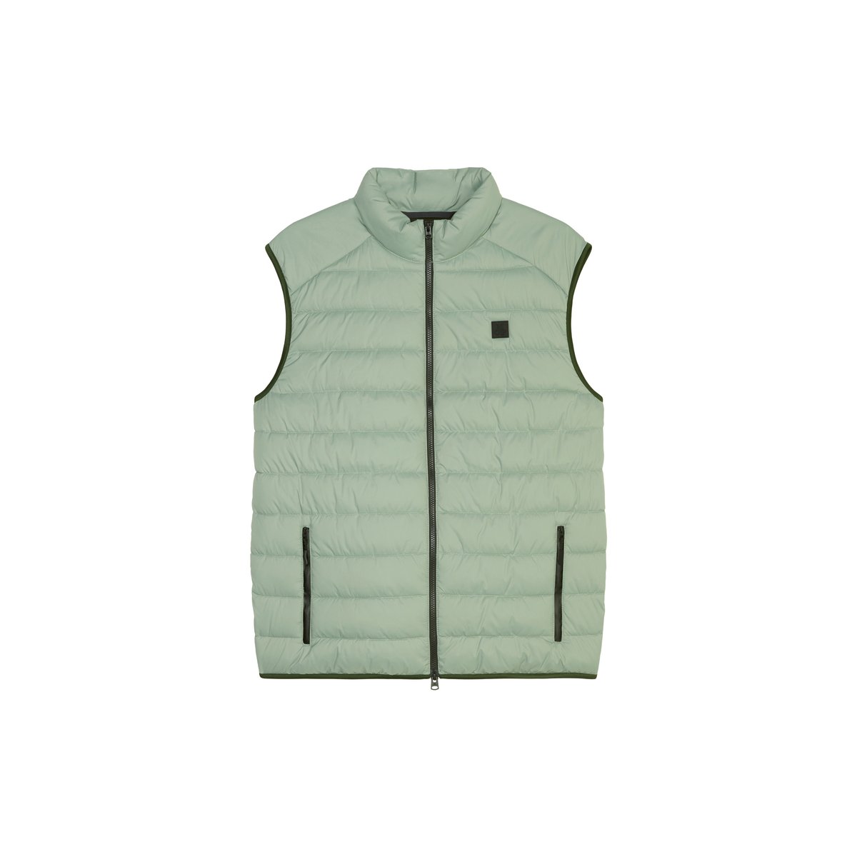 Gilet matelassé regular en qualité recyclée vert clair, MARC O'POLO