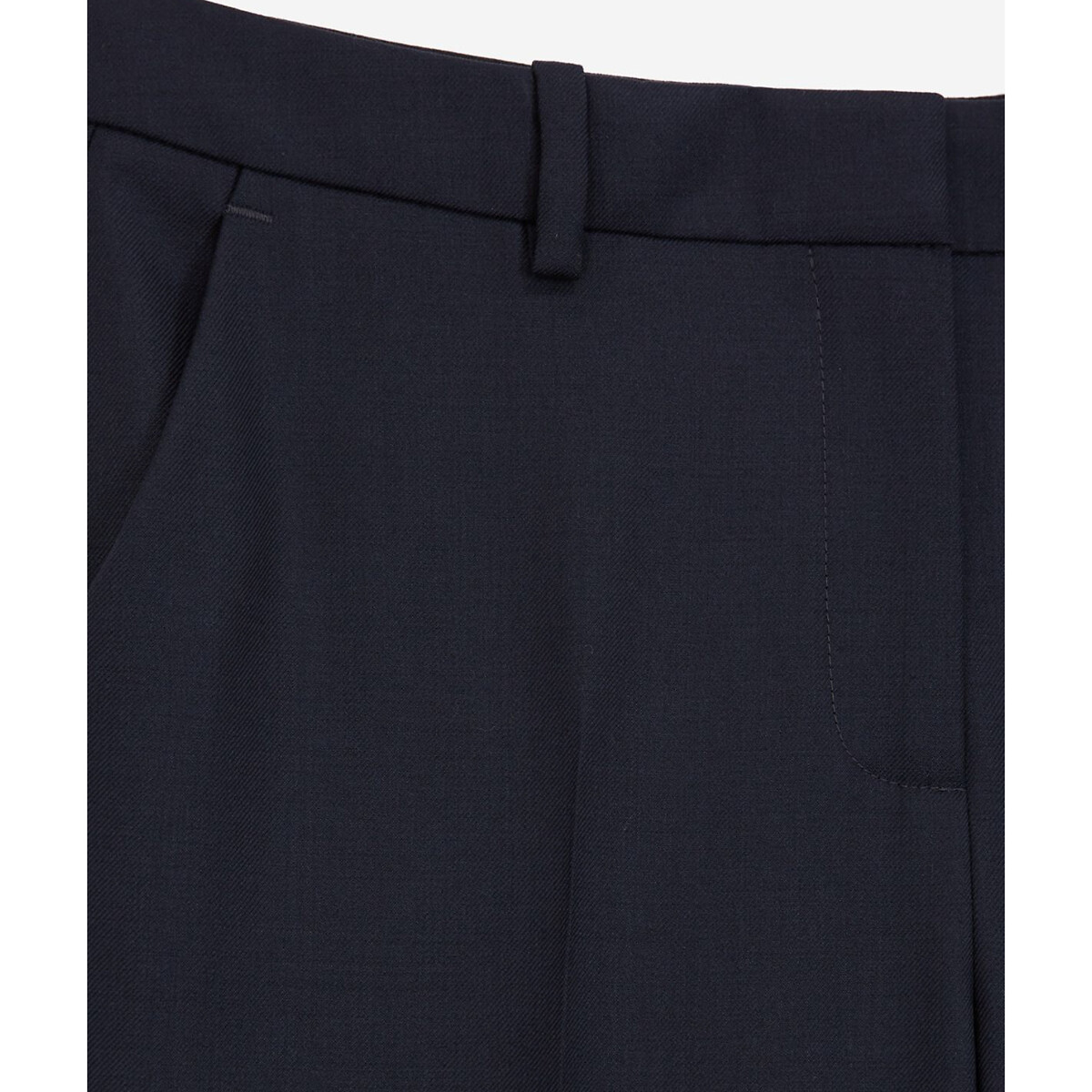 Pantalón recto de lana azul marino, THE KOOPLES
