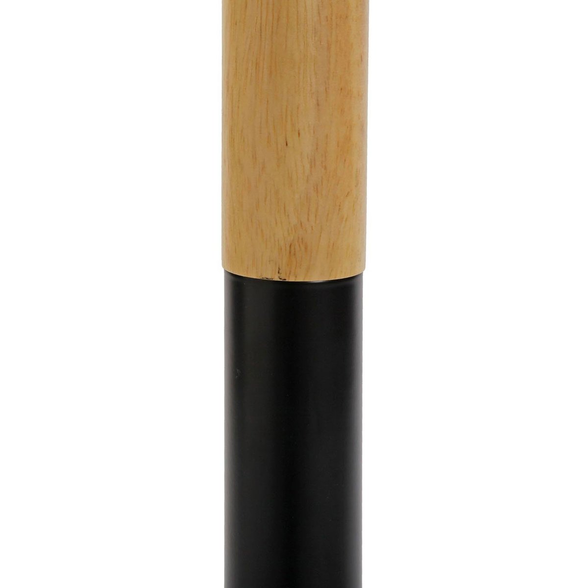 Valet de nuit bois et noir 46.5x29x112cm noir, VERSA