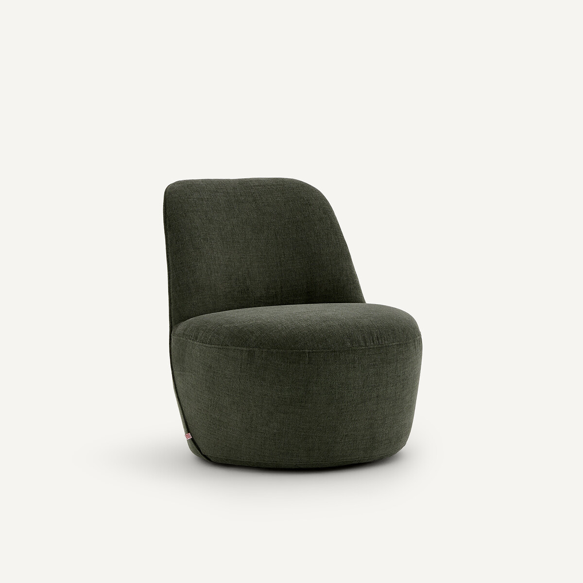 Sillón giratorio de poliéster, ROSEBURY, diseño de Emmanuel Gallina verde bosque, EMMANUEL GALLINA X AM.PM