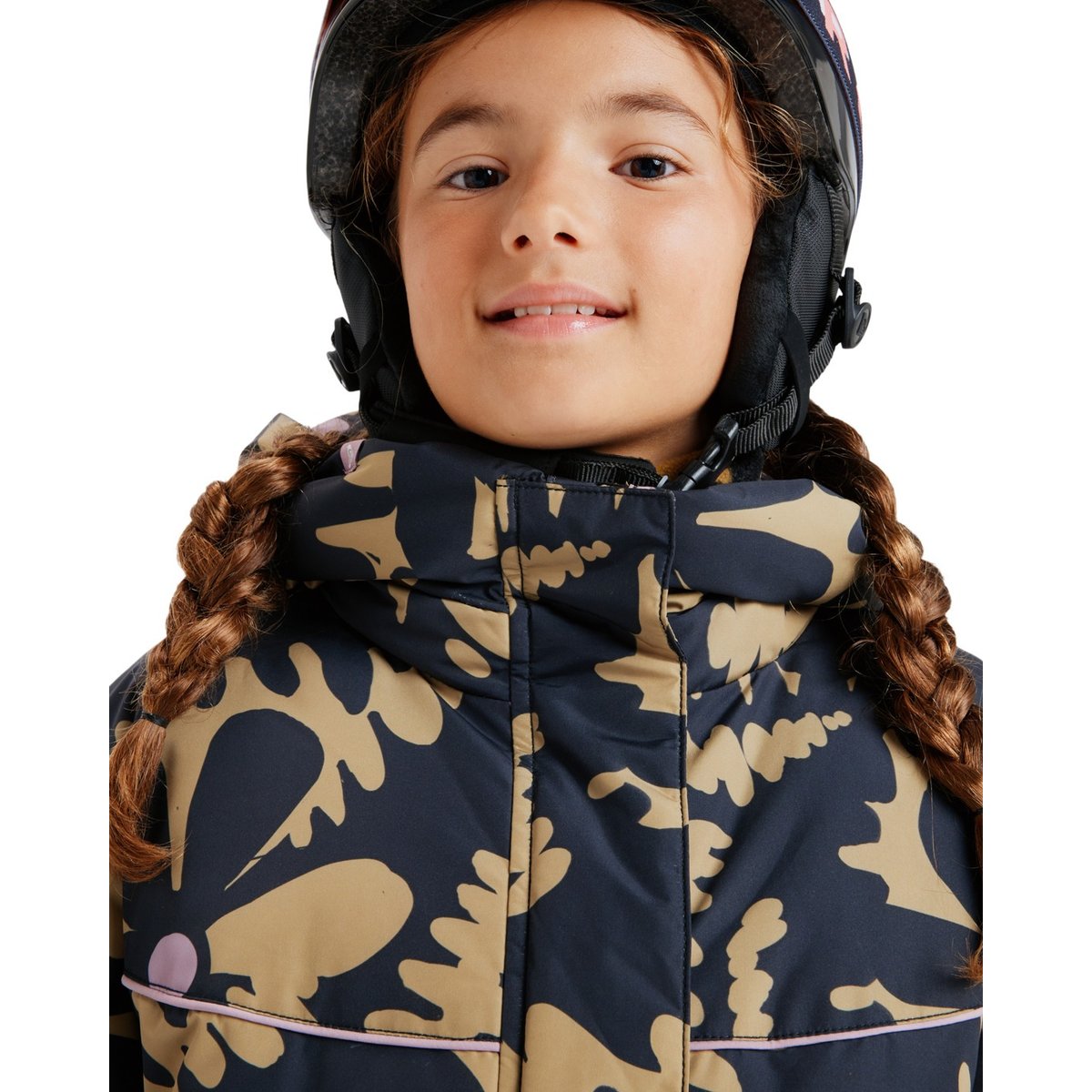 Veste de snow technique ASKAMOON. beige fennel seed big flower rg, ROXY