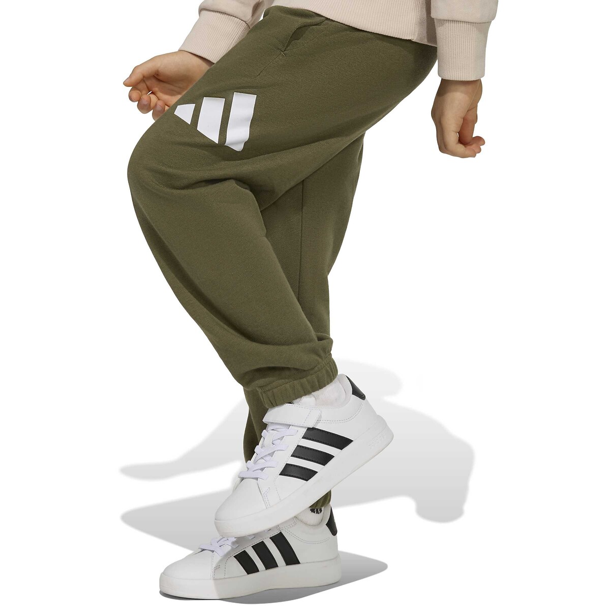 Set in pile, ESSENTIAL BIG LOGO beige / verde, ADIDAS SPORTSWEAR