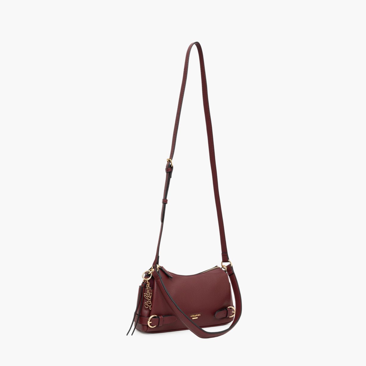 Sac porté épaule  Tobi bordeaux,doré, LOLLIPOPS