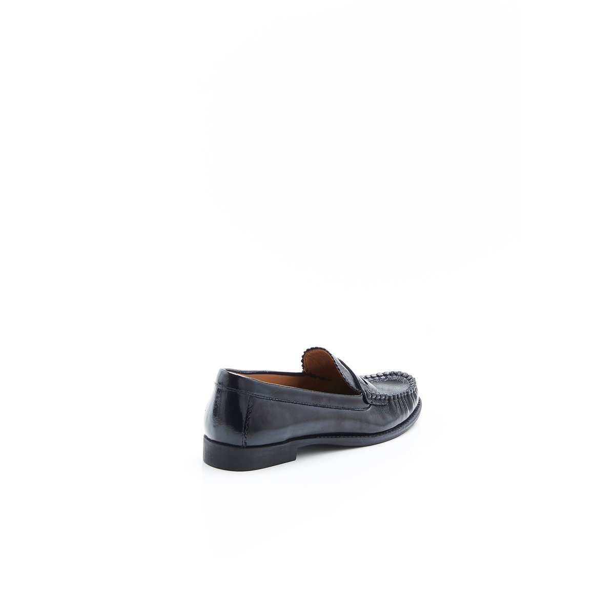 Mocassins vernis effet plissé noir, DAMART